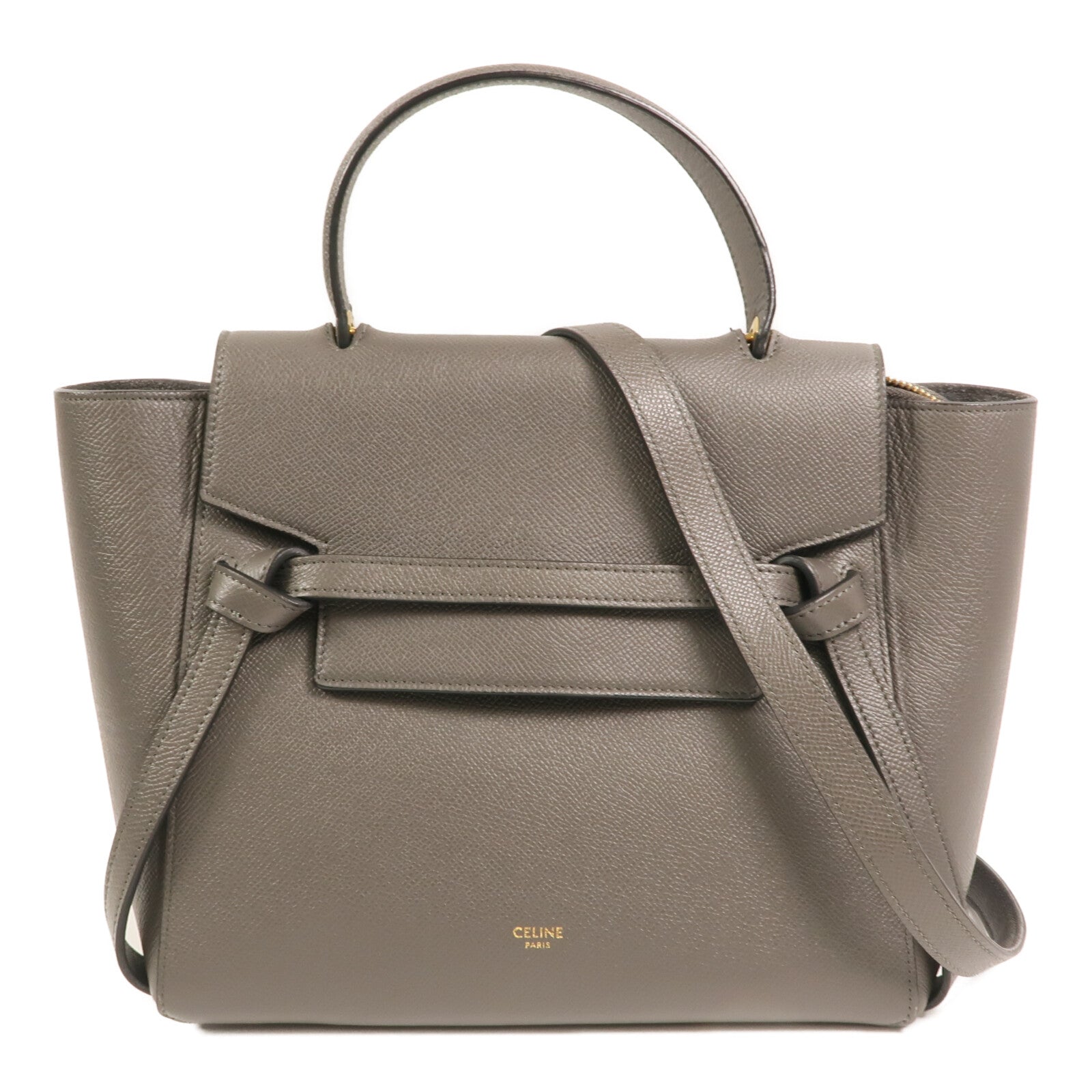 CELINE 牛皮皮革Micro Belt Bag金扣手挽肩背兩用袋