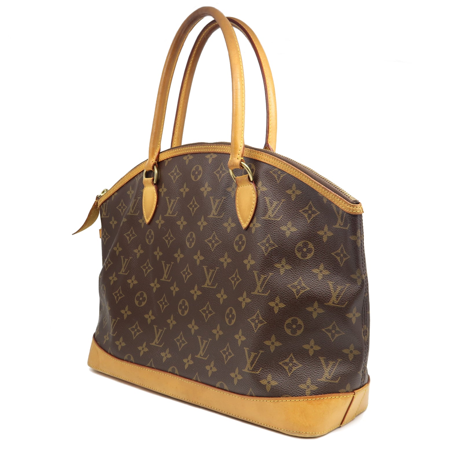 LOUIS VUITTON 【激減優惠】Monogram Lockit Horizontal金扣肩背袋啡色