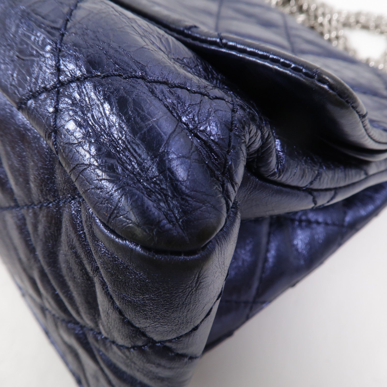 CHANEL 牛皮皮革2.55 Maxi鏈帶肩背袋