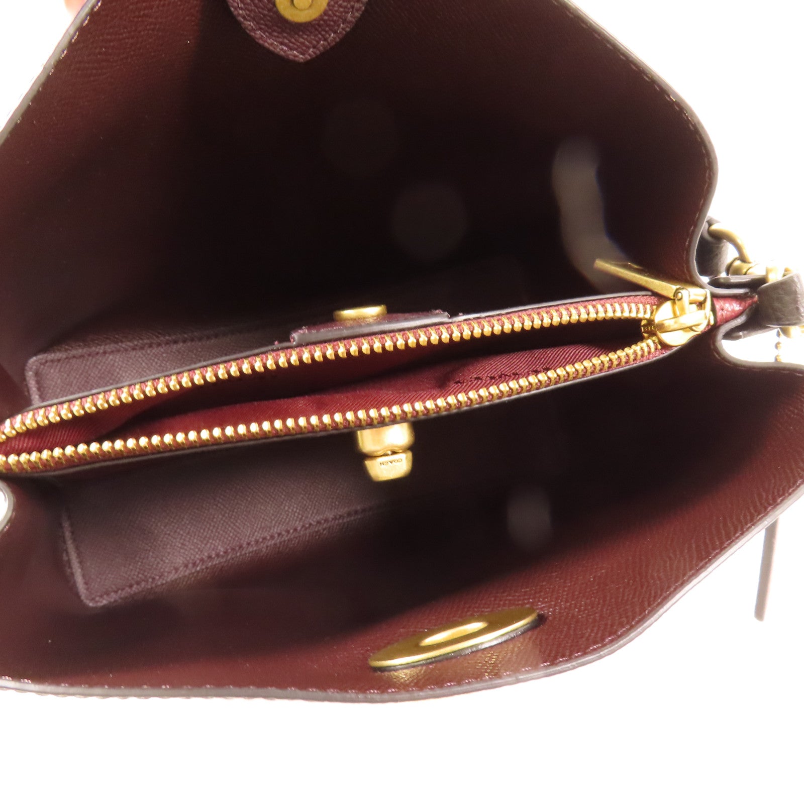 COACH 牛皮皮革Willow Bucket金扣手挽肩背兩用袋