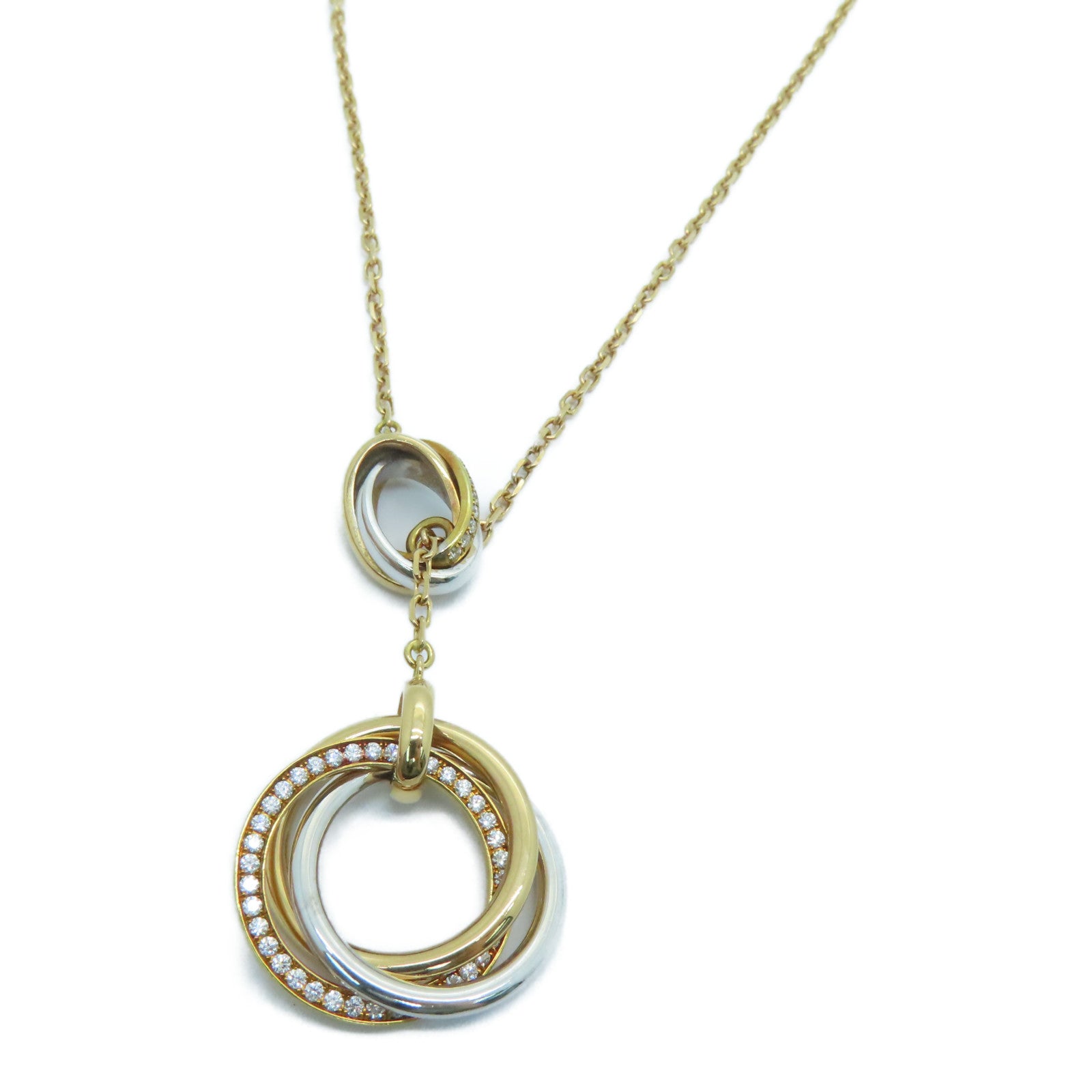 CARTIER 【激減優惠】18K白金/黃金/玫瑰金Trinity Necklace項鍊