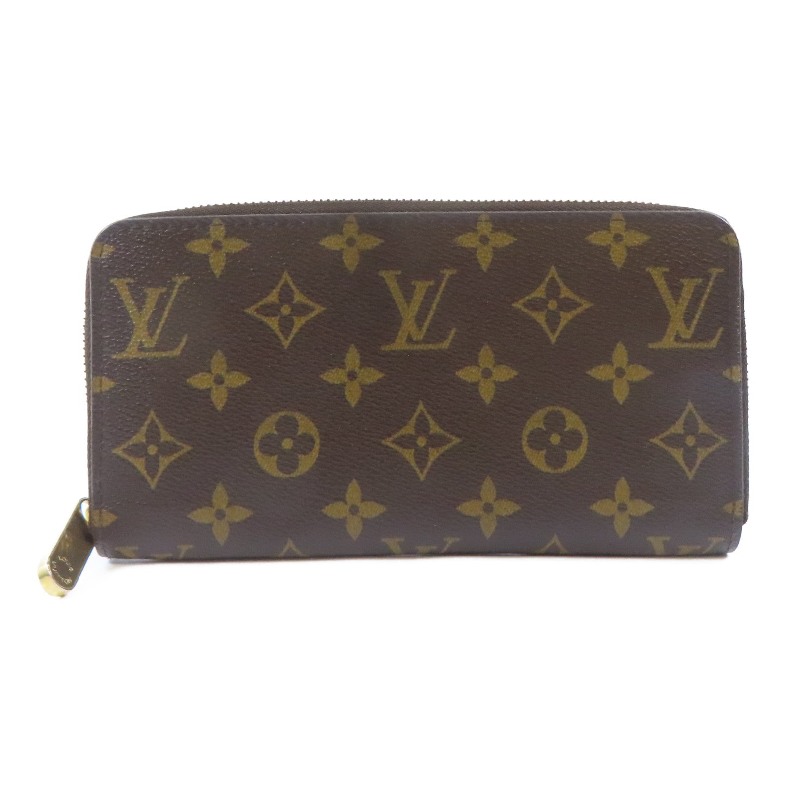 LOUIS VUITTON Monogram Zippy Wallet金扣長錢包啡色