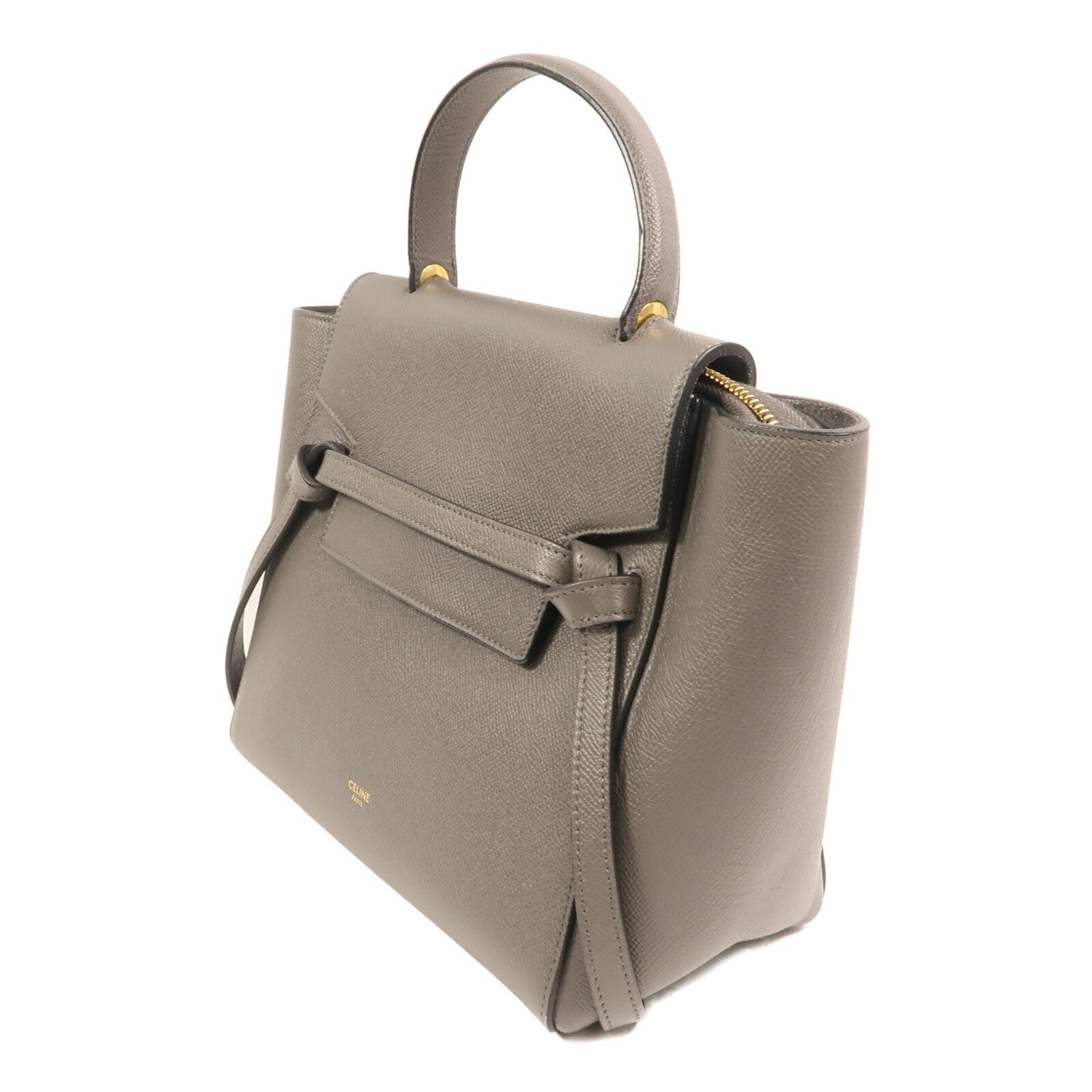 CELINE 牛皮皮革Micro Belt Bag金扣手挽肩背兩用袋
