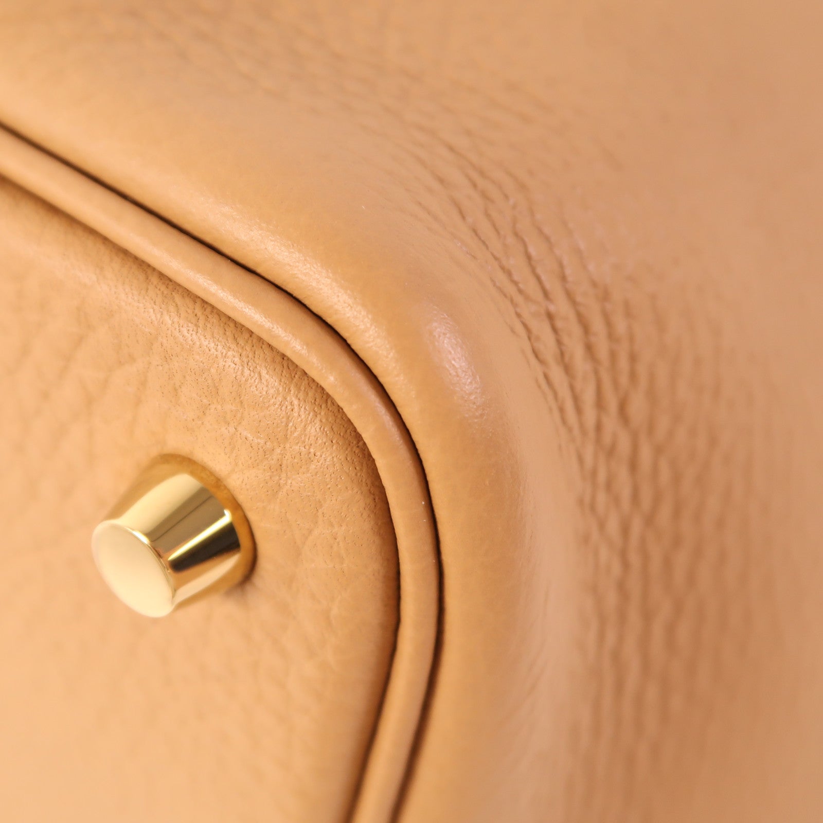 HERMES Clemence皮革Picotin PM金扣手挽袋Chai