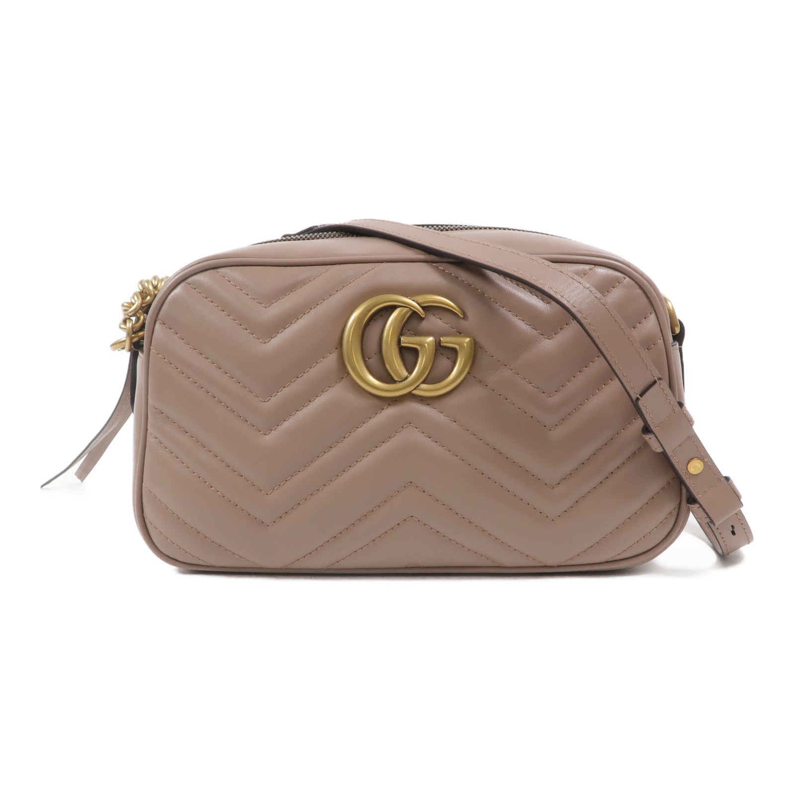 GUCCI 牛皮皮革GG Marmont肩背袋