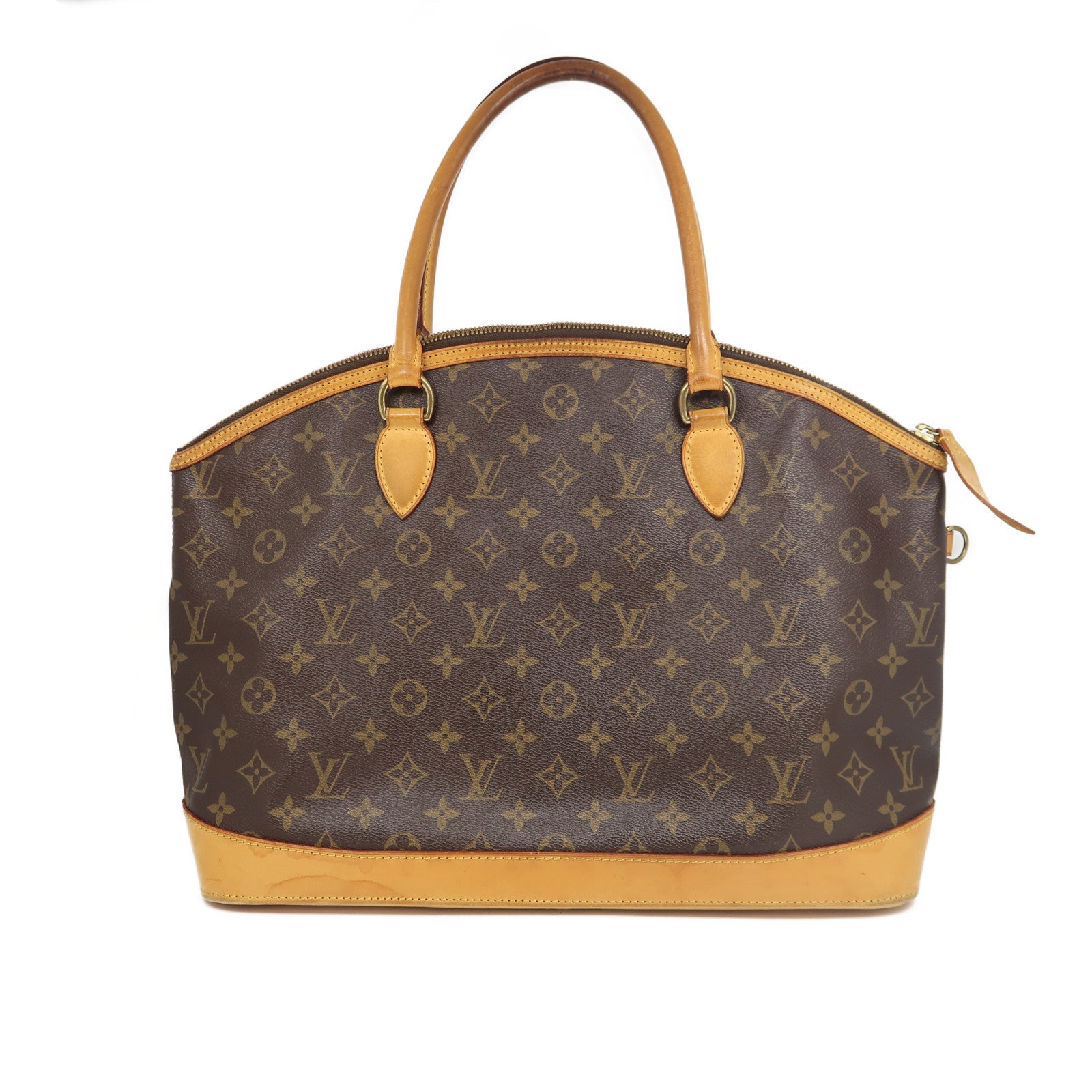 LOUIS VUITTON 【激減優惠】Monogram Lockit Horizontal金扣肩背袋啡色