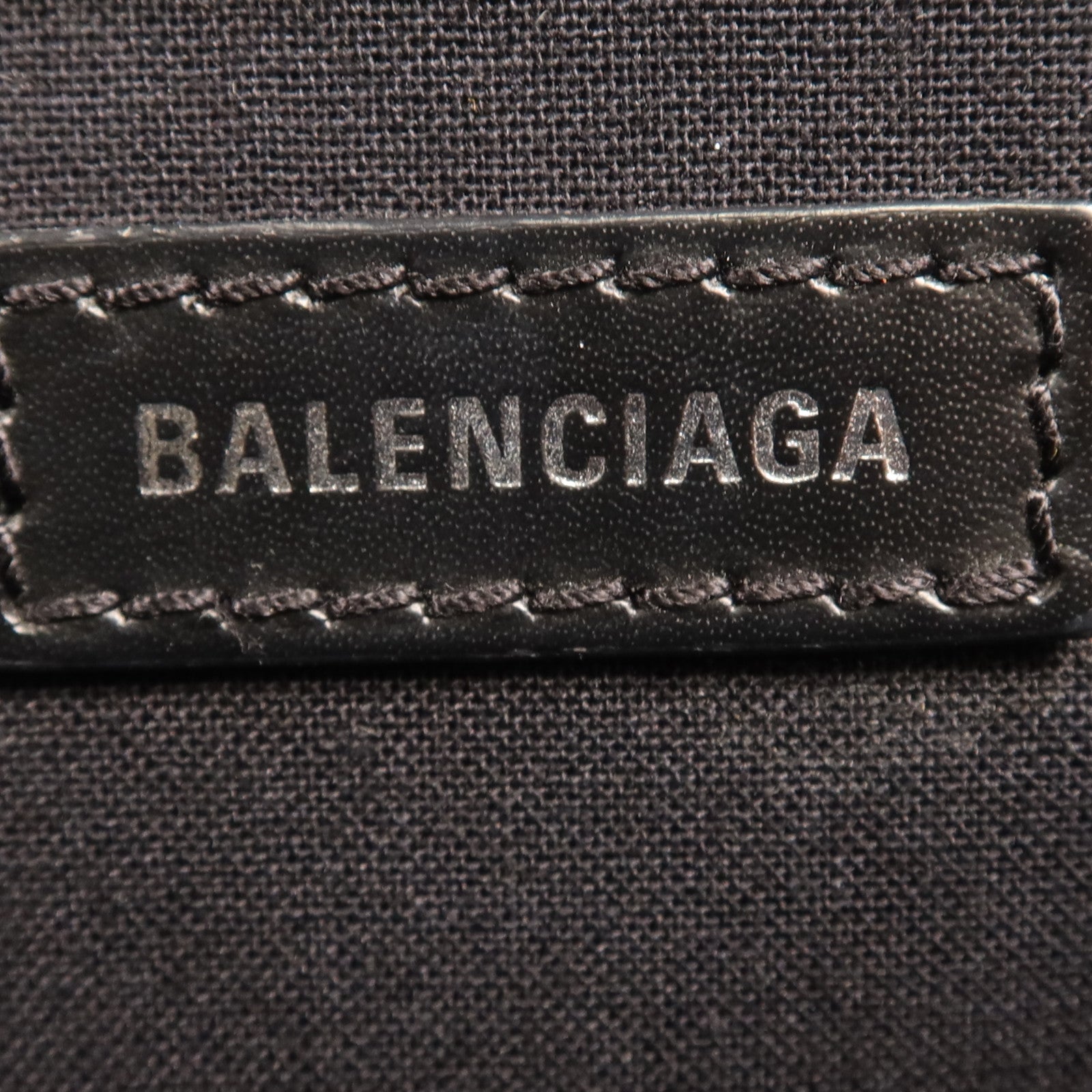 BALENCIAGA 帆布Tote Bag銀扣手挽袋