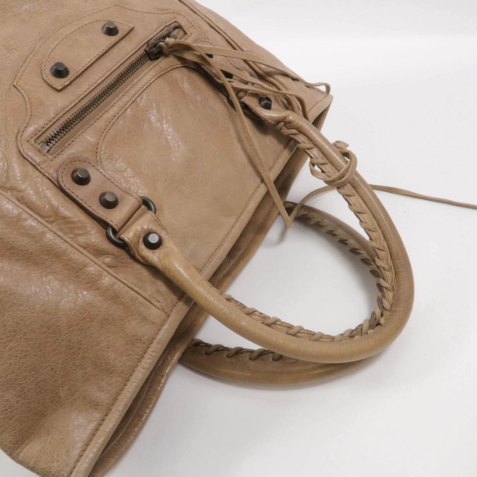 BALENCIAGA 羊皮皮革The Sunday Tote肩背袋