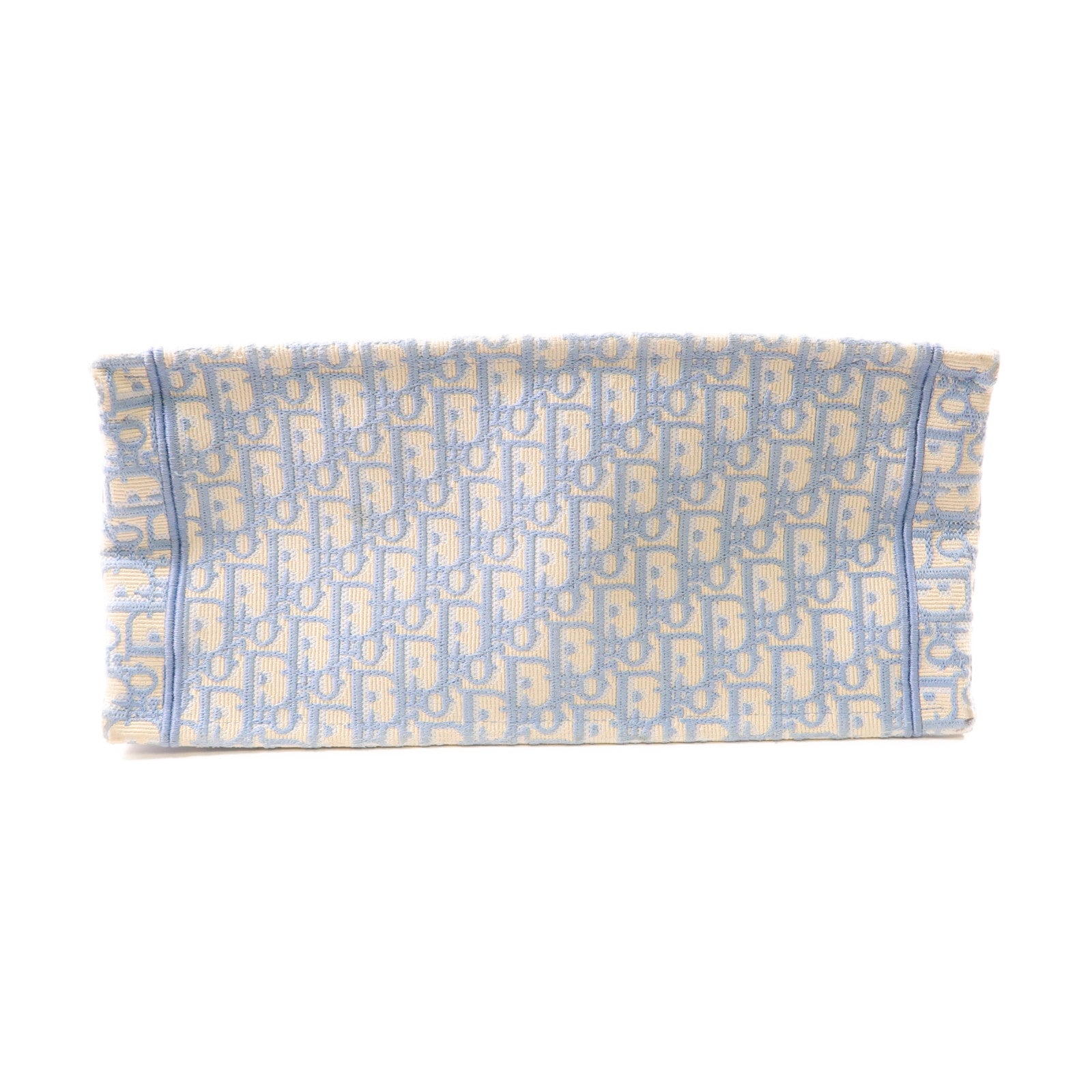 Dior CD Book Tote Medium Tote Bag Canvas Light Blue