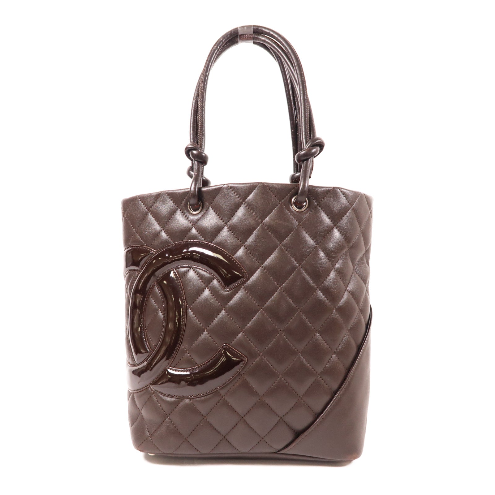 CHANEL 牛皮皮革Cambon Shoulder Bag銀扣肩背袋