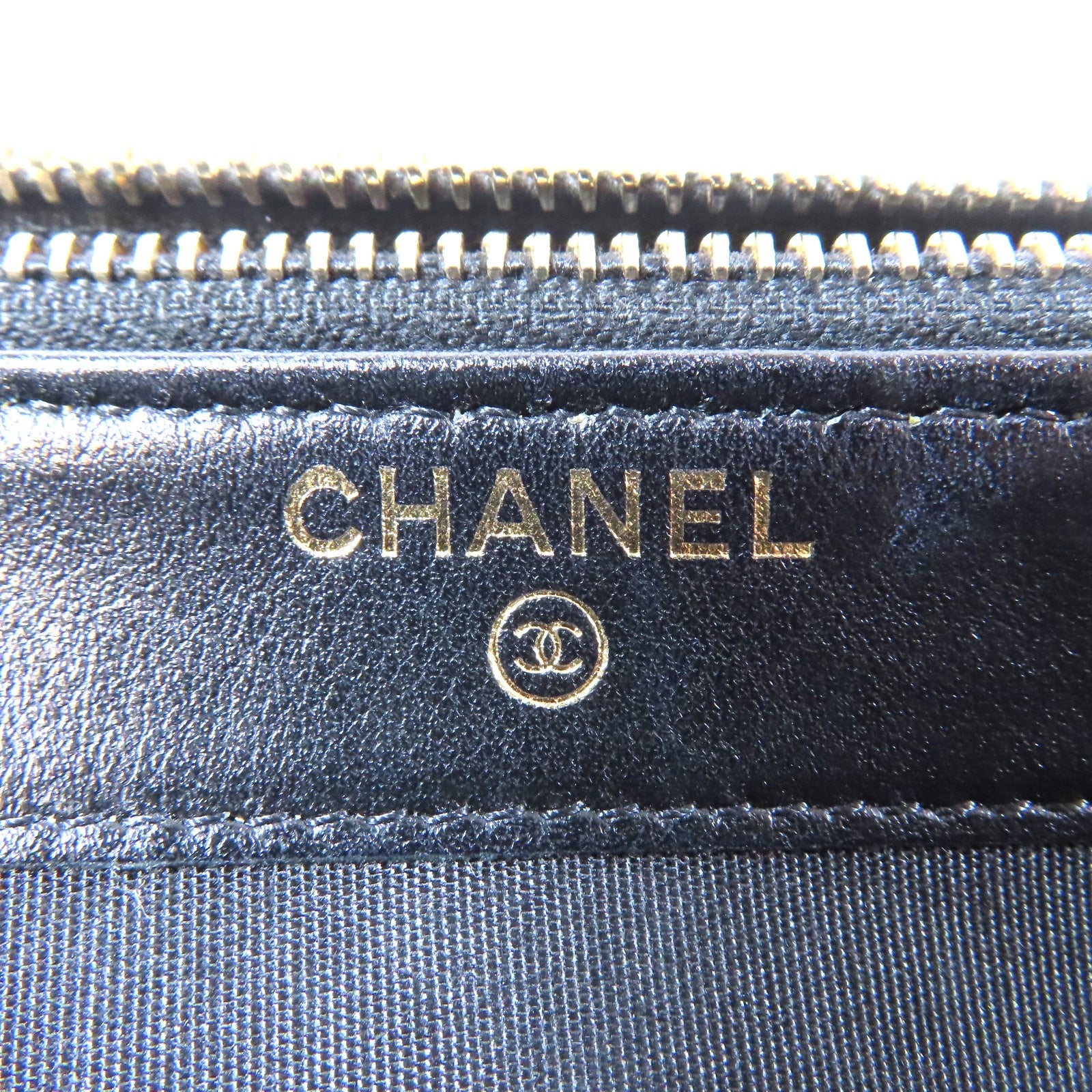 CHANEL 菱格羊皮皮革Matelasse Chain Shoulder Bag金扣鏈帶肩背袋黑色