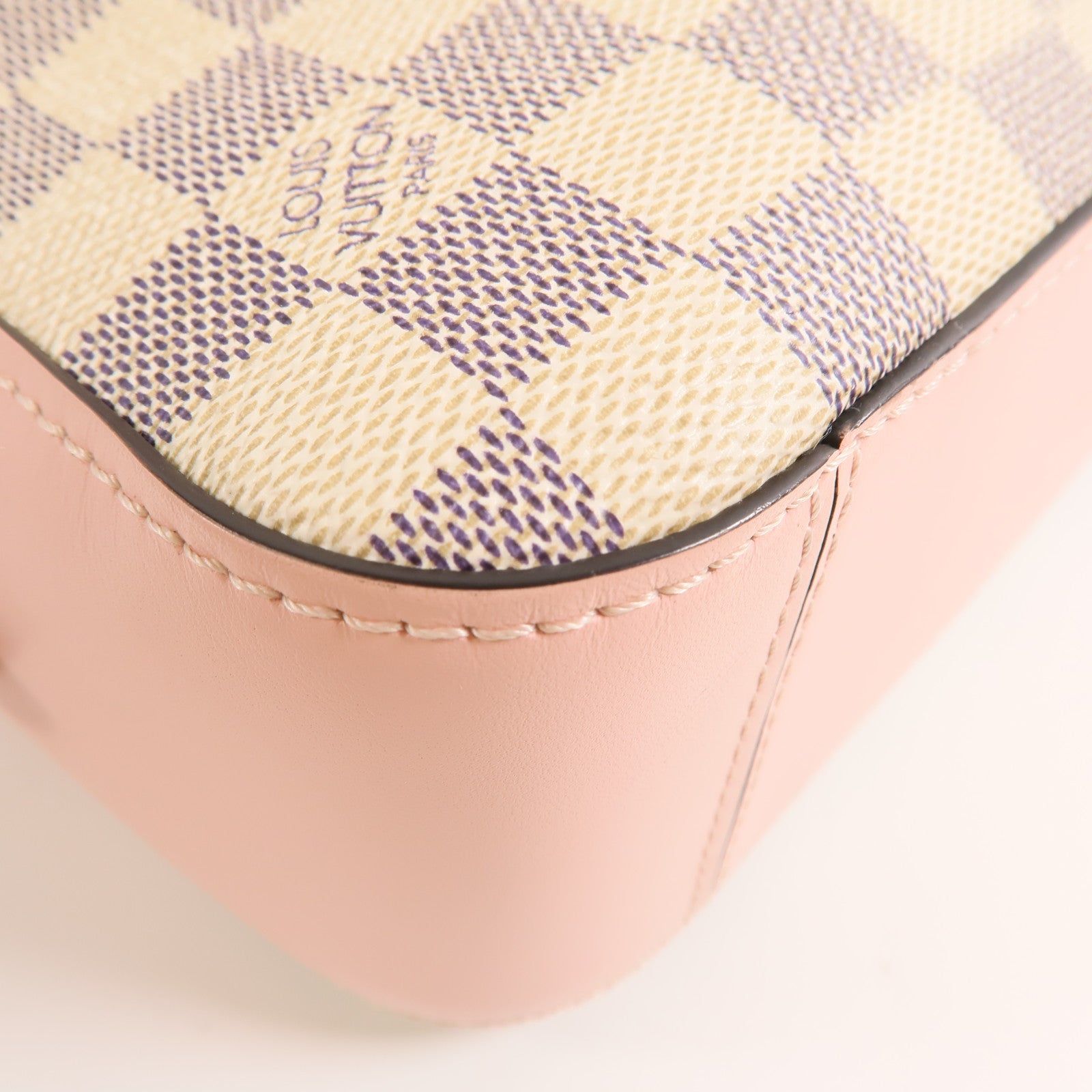 LOUIS VUITTON 【激減優惠】Damier Azur Saintaonge金扣肩背袋