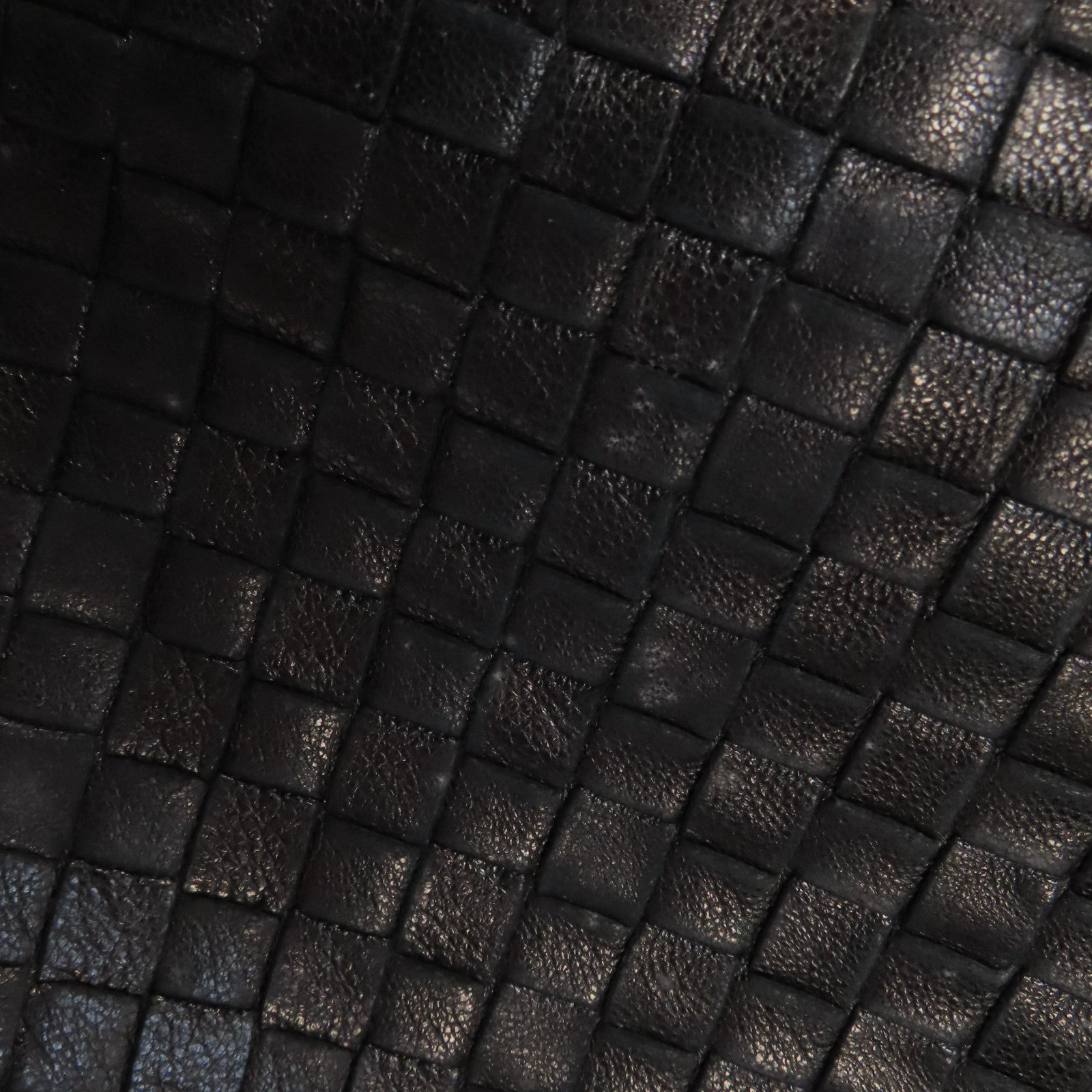 BOTTEGA VENETA 織紋牛皮皮革Hobo Bag金扣肩背袋黑色