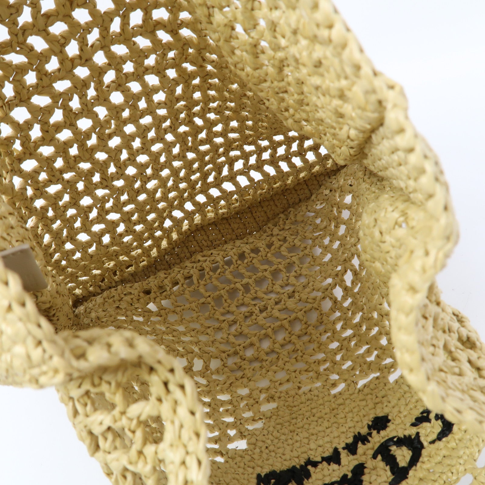 PRADA 酒椰Raffia Tote Bag肩背袋米色