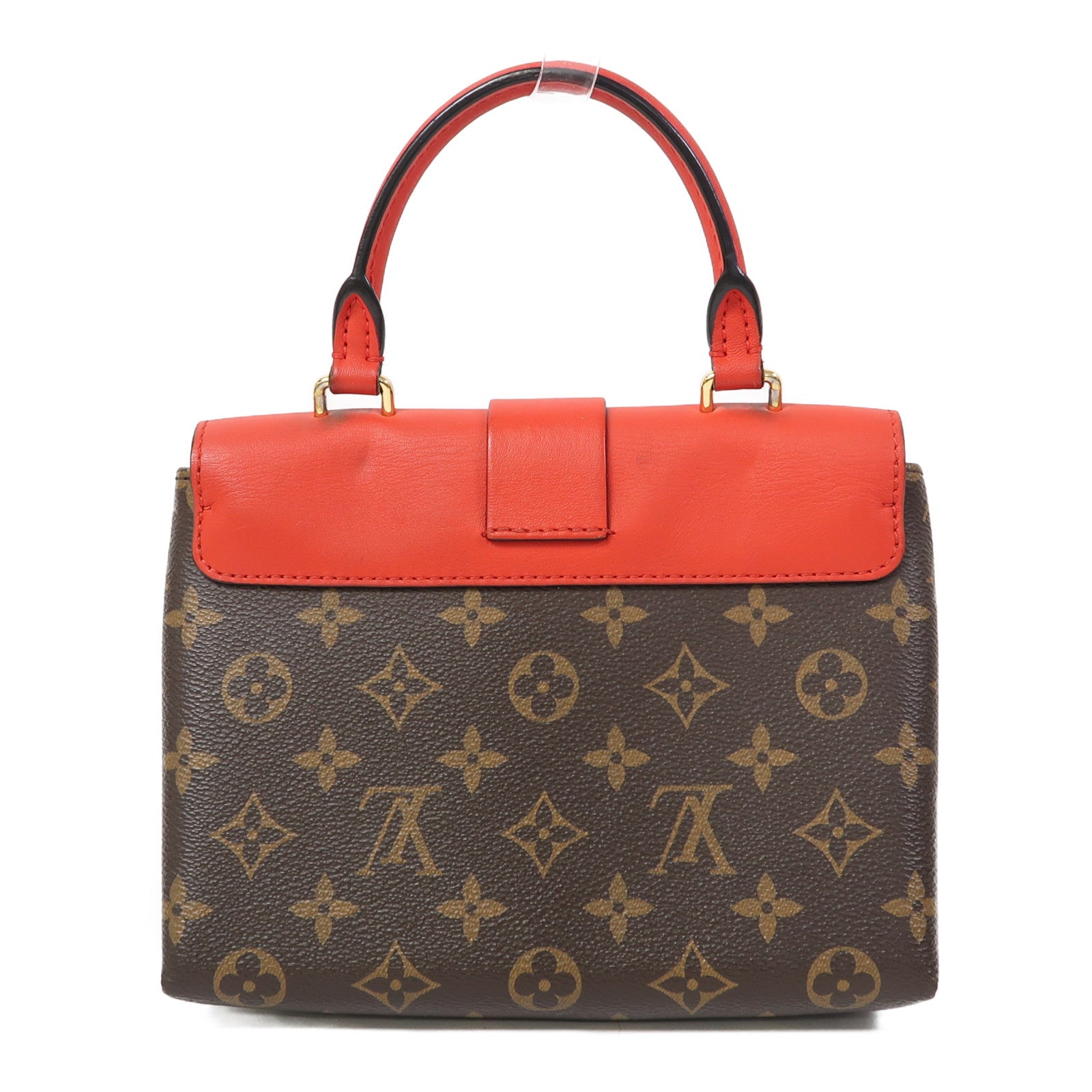 LOUIS VUITTON 【激減優惠】Monogram Locky BB金扣手挽肩背兩用袋啡色/紅色