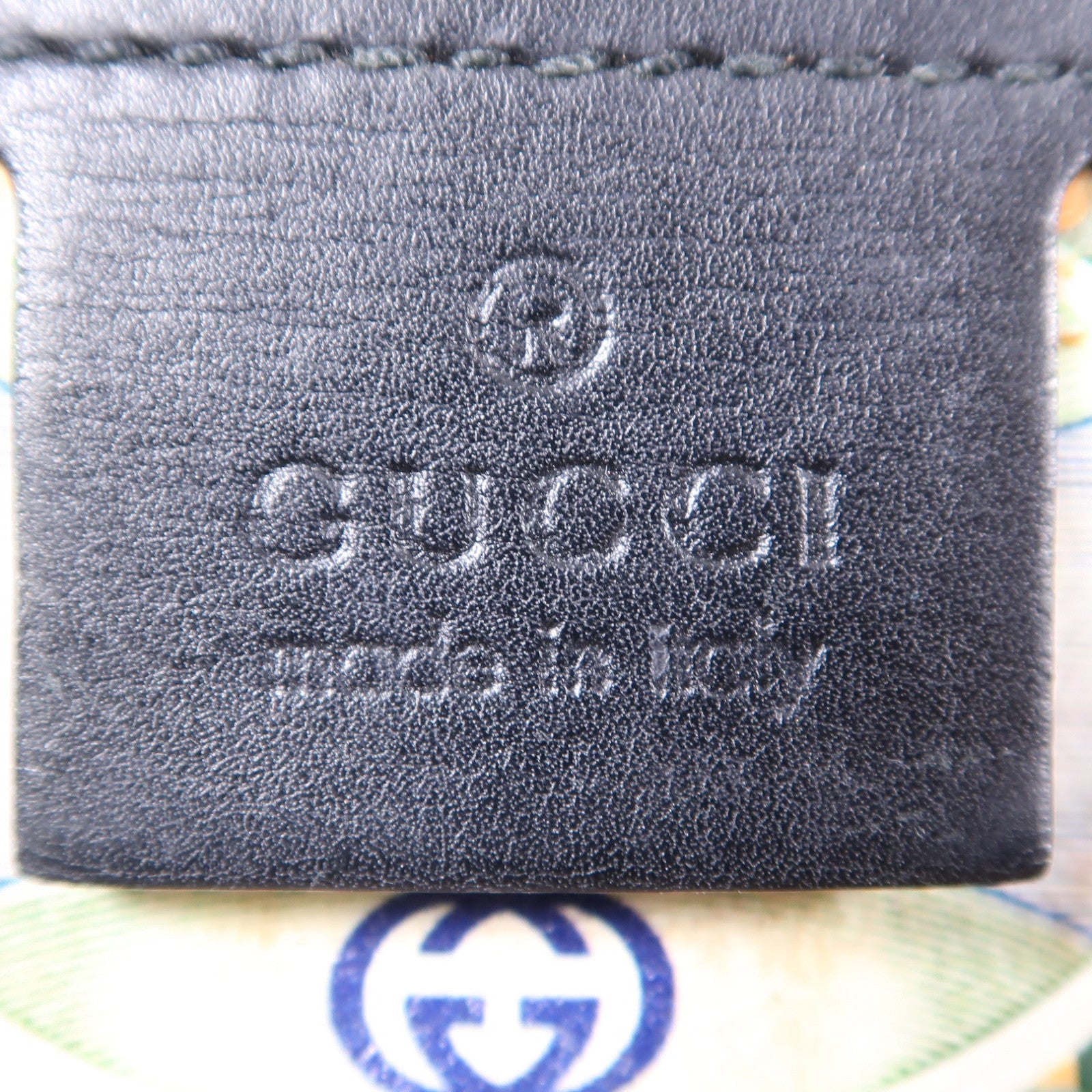 GUCCI 牛皮皮革Shoulder Bag金扣鏈帶肩背袋黑色