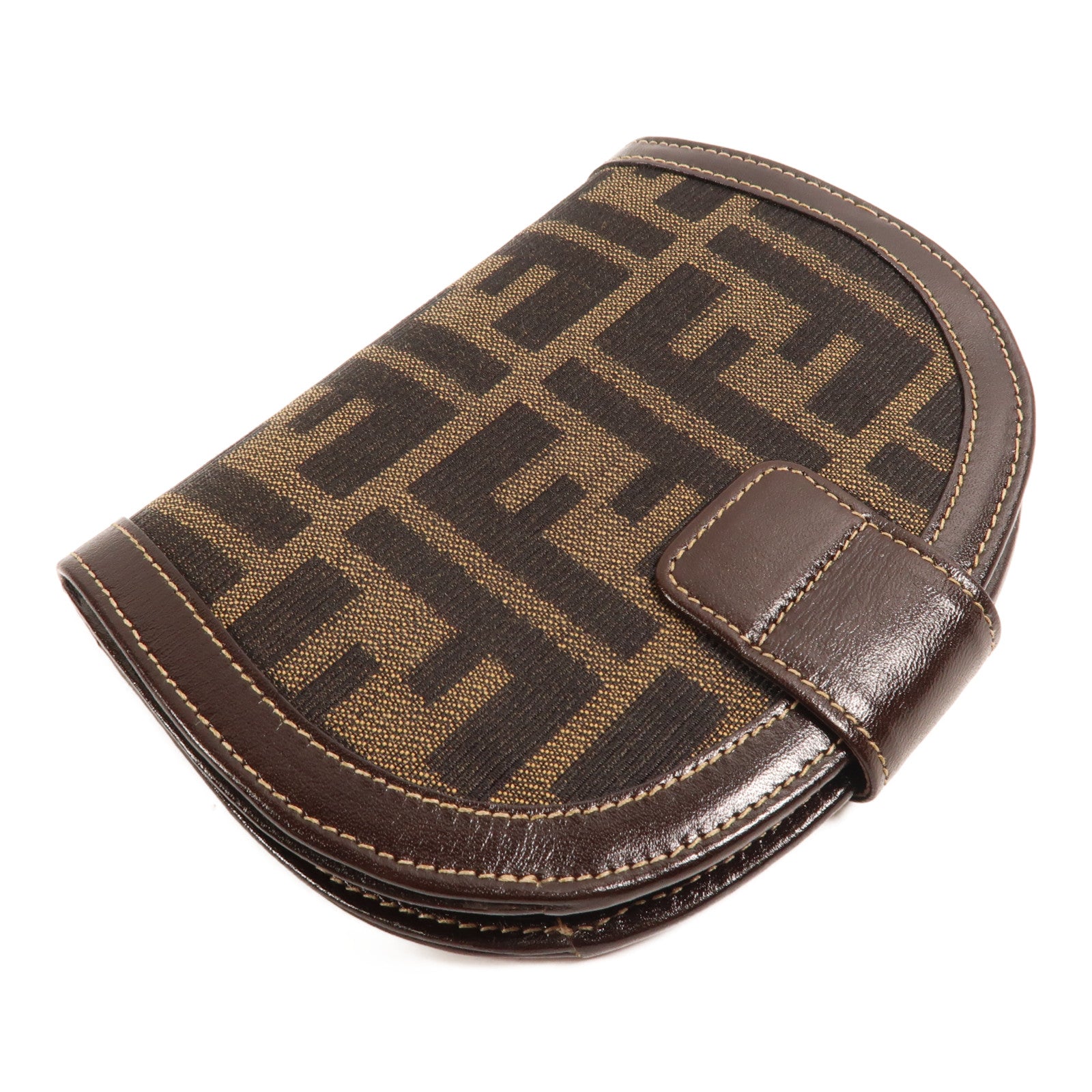 FENDI 帆布/皮革Vintage Fold Wallet錢包