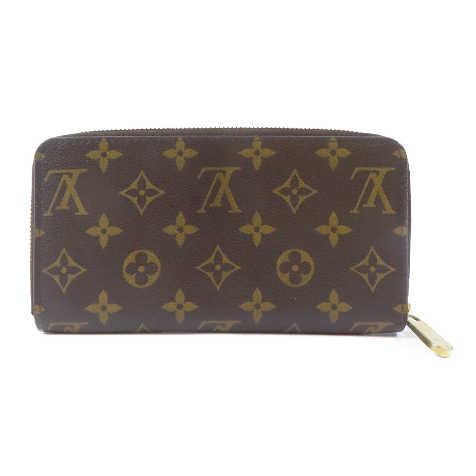 LOUIS VUITTON Monogram Zippy Wallet金扣長錢包啡色