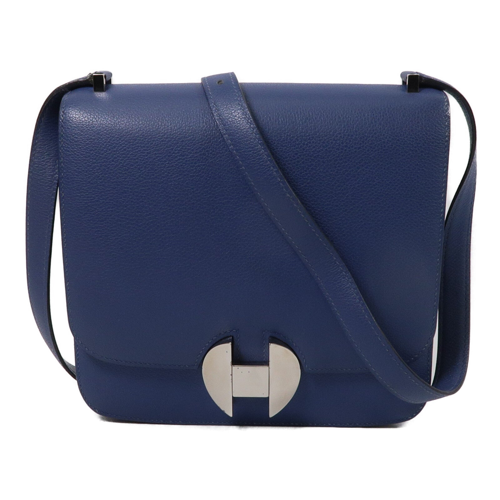 HERMES Evercolor皮革2002肩背袋Bleu Brighton