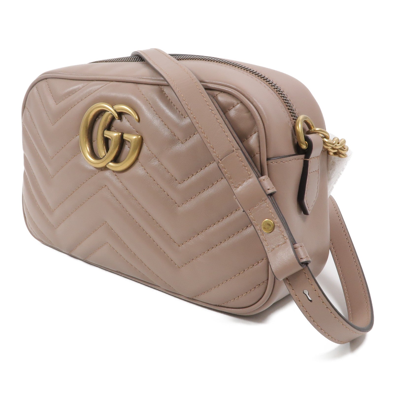 GUCCI 牛皮皮革GG Marmont肩背袋