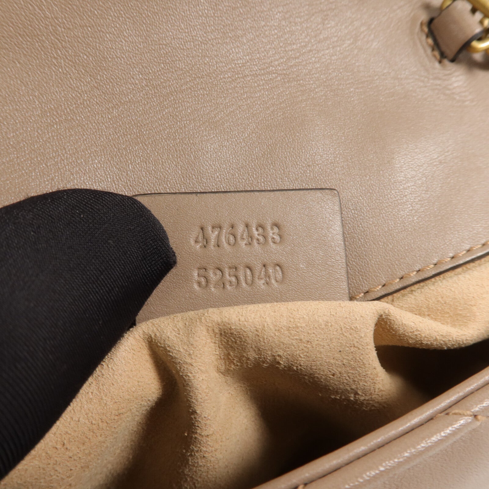 GUCCI 牛皮皮革GG Marmont Super Mini鏈帶肩背袋