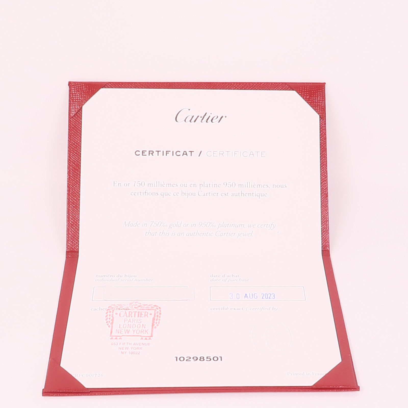 CARTIER 18K玫瑰金Love Bracelet Diamonds鑽石手鐲Cartier#18