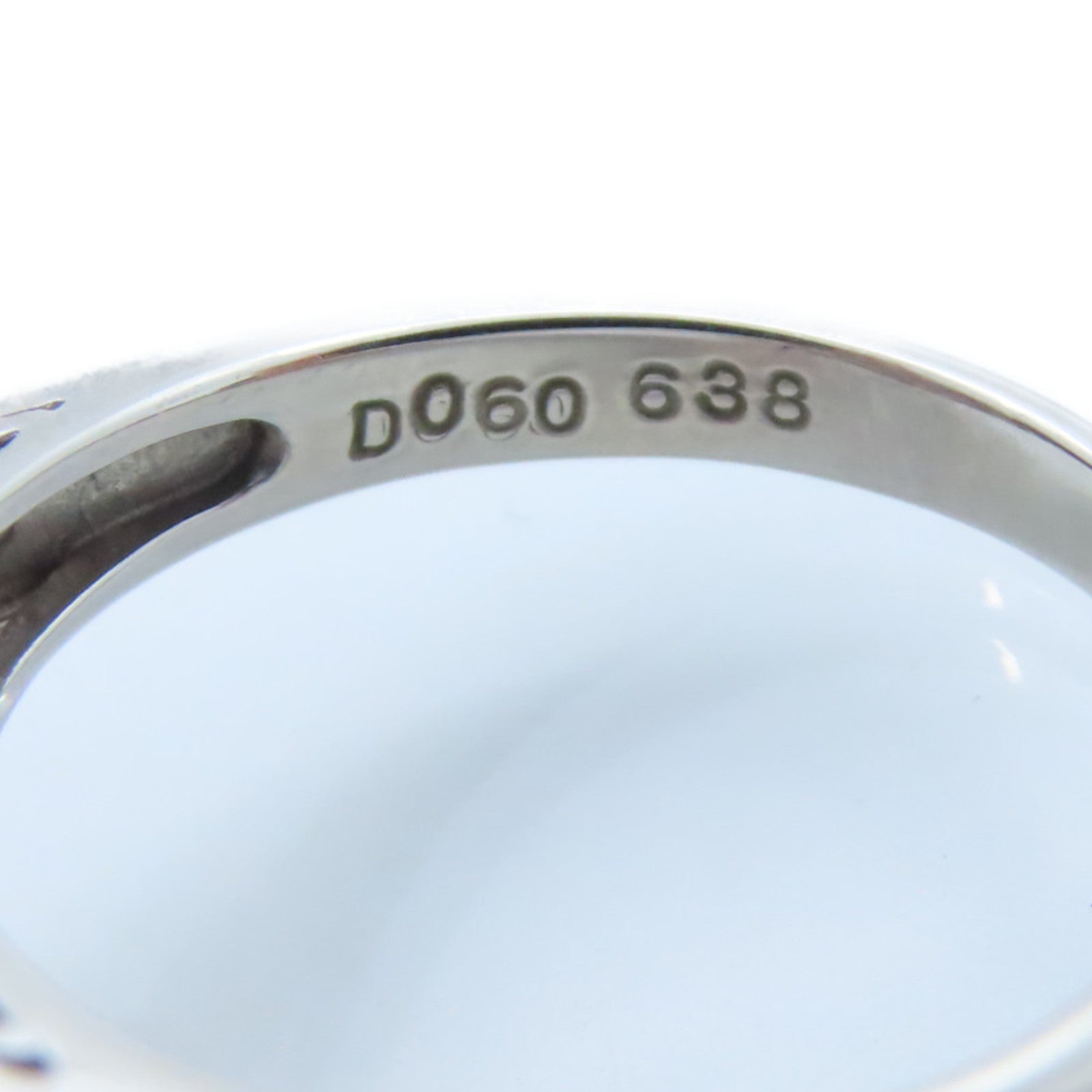 JEWELRY PT900鉑金/貓眼石/鑽石Cat Eye Diamond Ring戒指US#6
