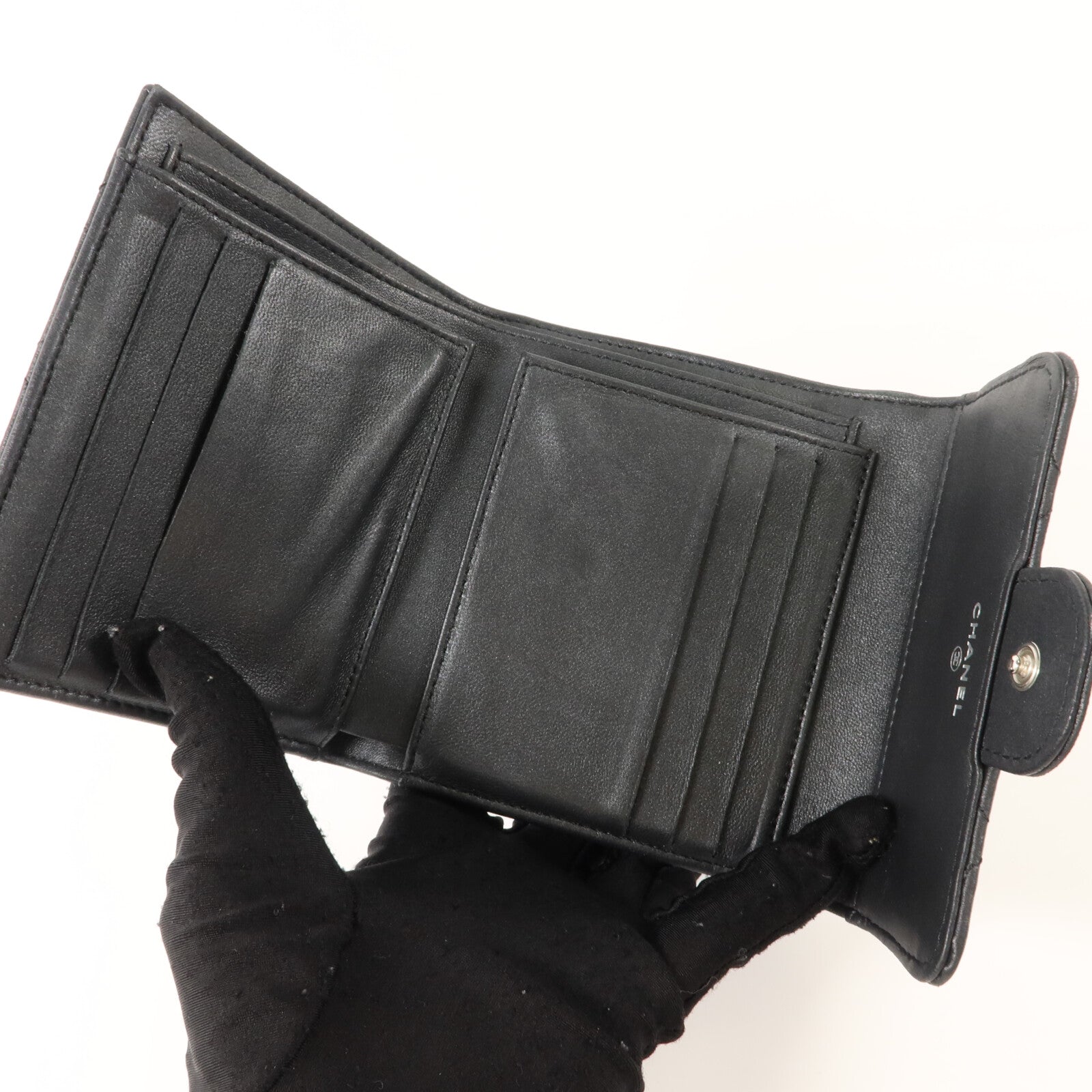 CHANEL 羊皮皮革Classic Small Flap Wallet錢包