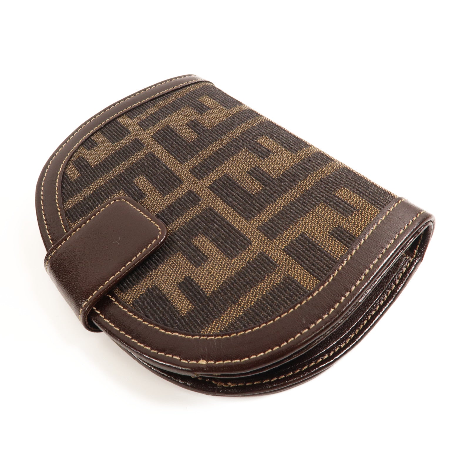 FENDI 帆布/皮革Vintage Fold Wallet錢包
