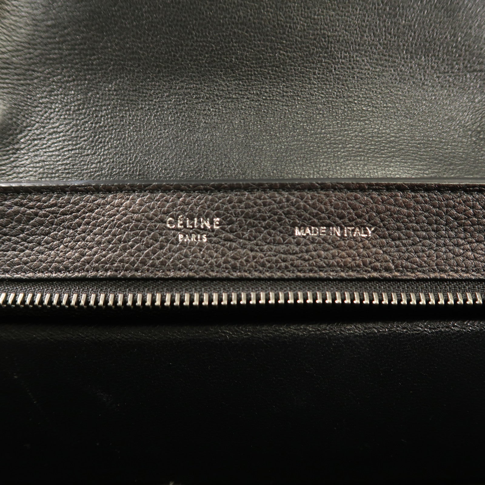 CELINE 牛皮皮革Trapeze銀扣手挽肩背兩用袋