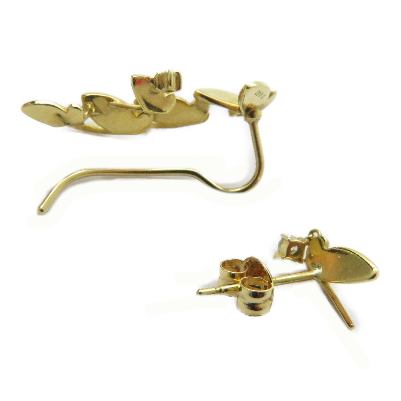 JEWELRY 18K黃金Diamond Earrings 0.03ct鑽石耳環