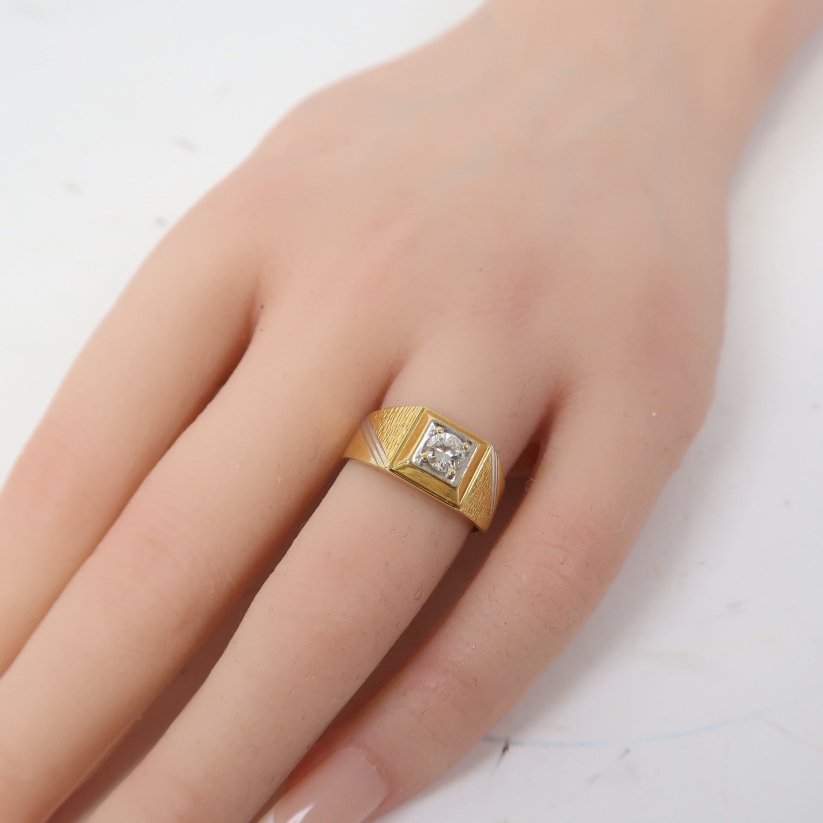 JEWELRY 18K金Diamond 5.2g戒指US#6.5