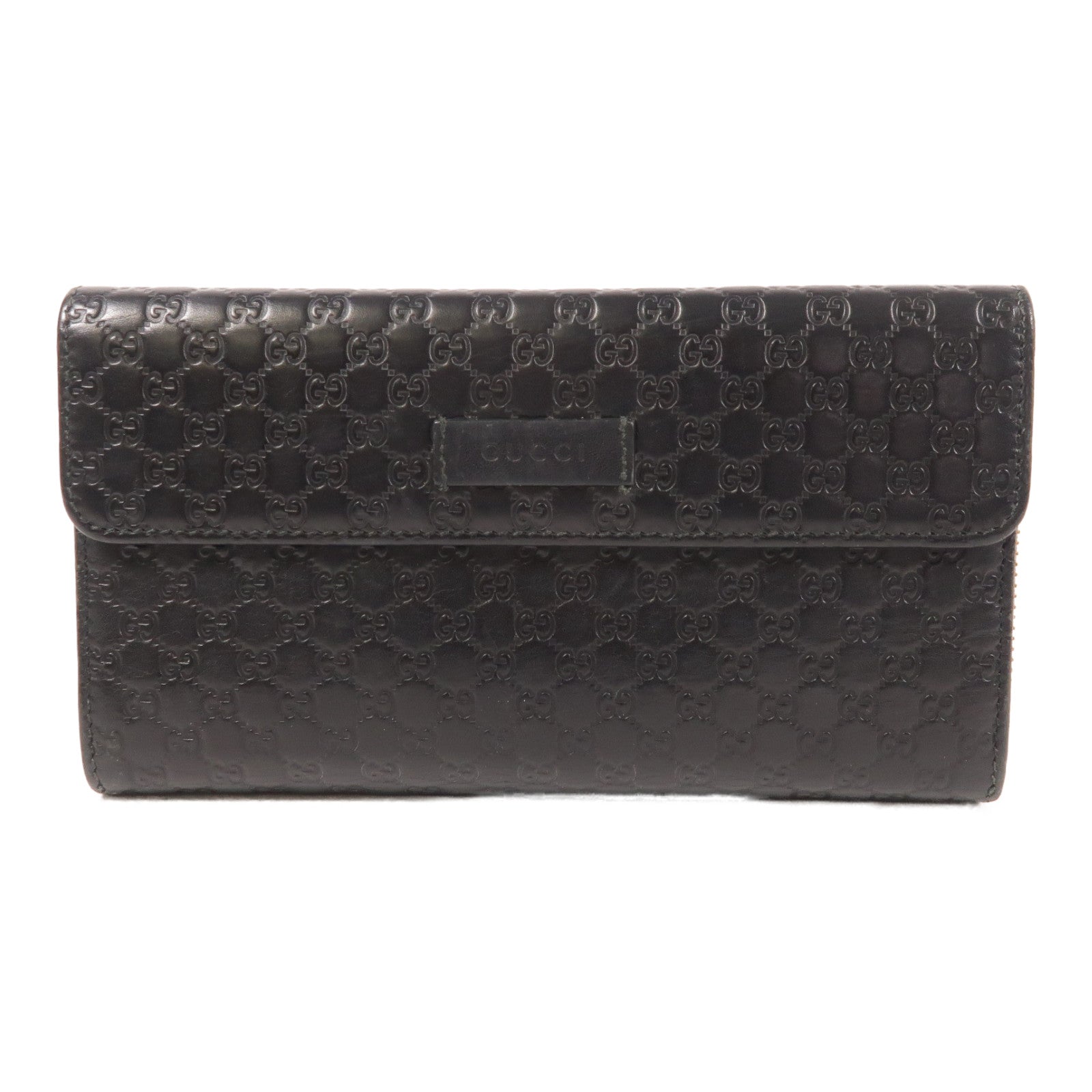 GUCCI 牛皮皮革Zipper Long Wallet金扣