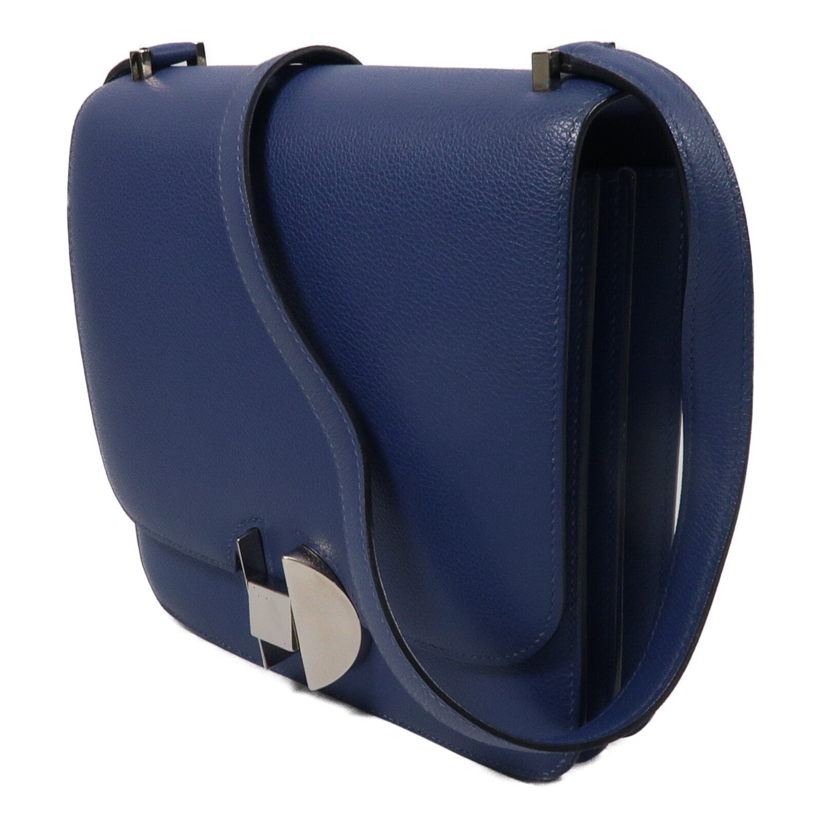 HERMES Evercolor皮革2002肩背袋Bleu Brighton
