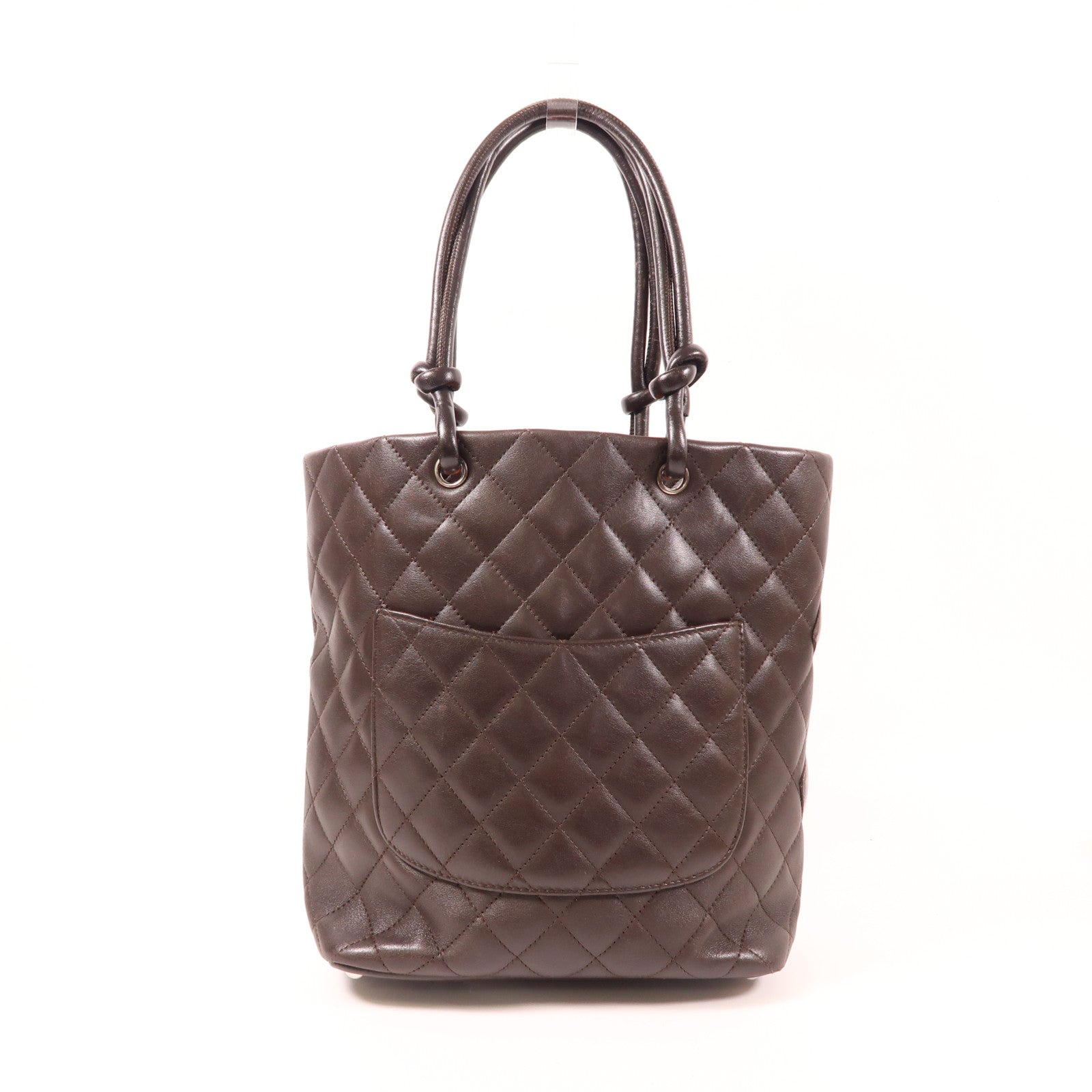 CHANEL 牛皮皮革Cambon Shoulder Bag銀扣肩背袋