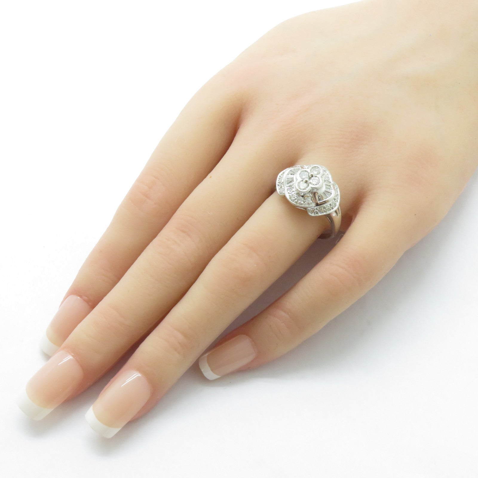 JEWELRY 【激減優惠】PT900鉑金Diamond Ring 1.03ct鑽石戒指US#8.25