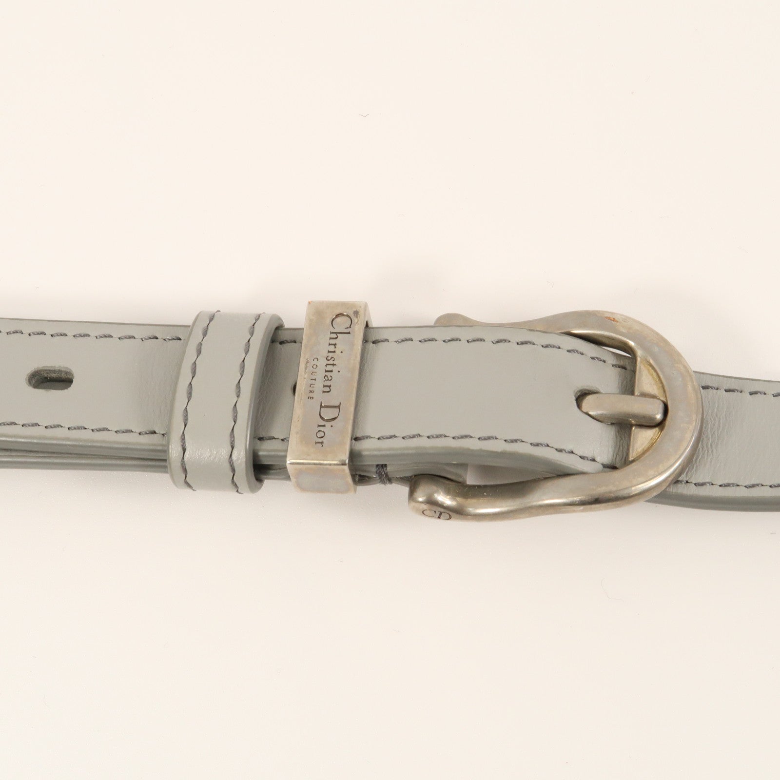 Dior 牛皮皮革Shoulder Bag銀扣肩背袋