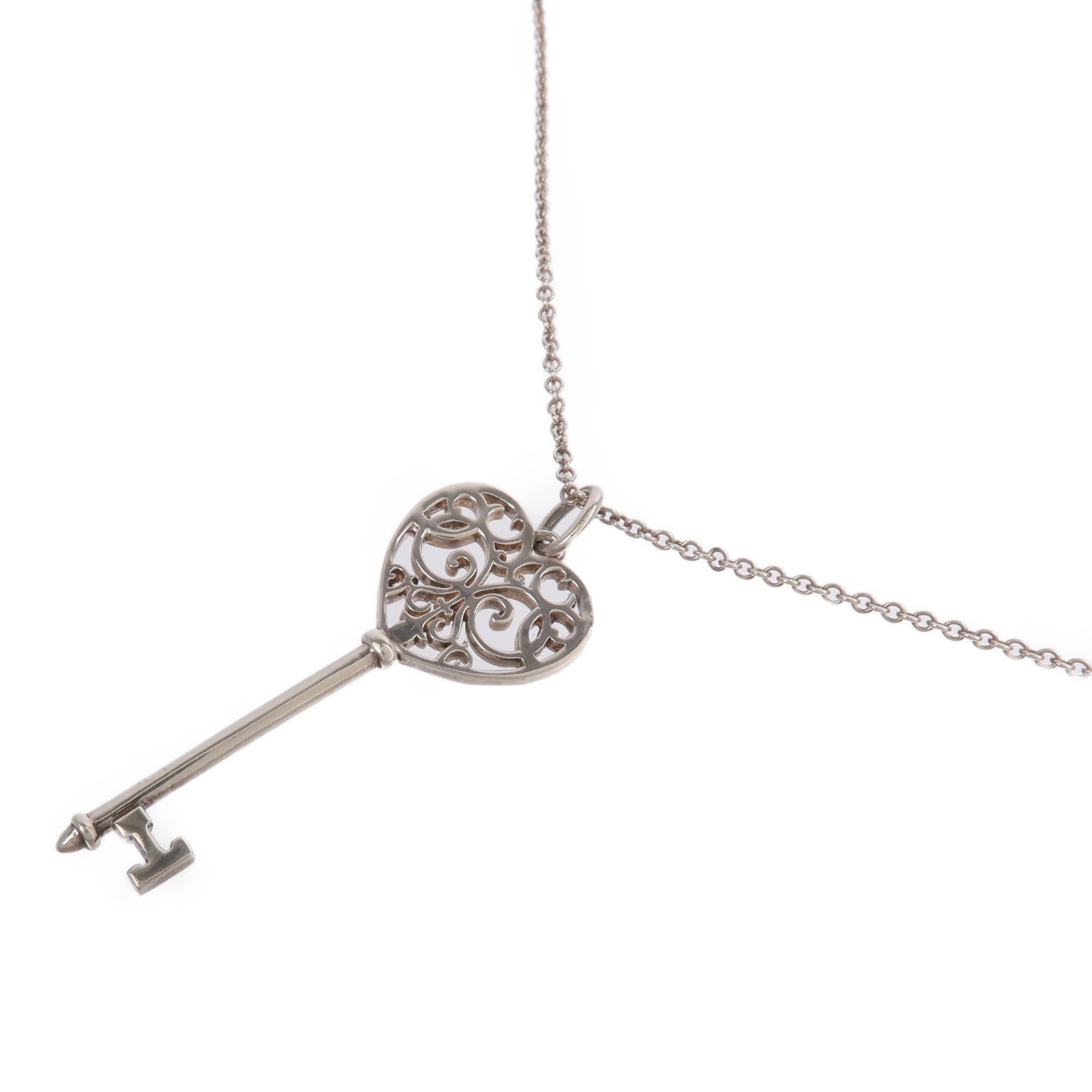 TIFFANY＆CO 925純銀Enchant Heart Key項鍊