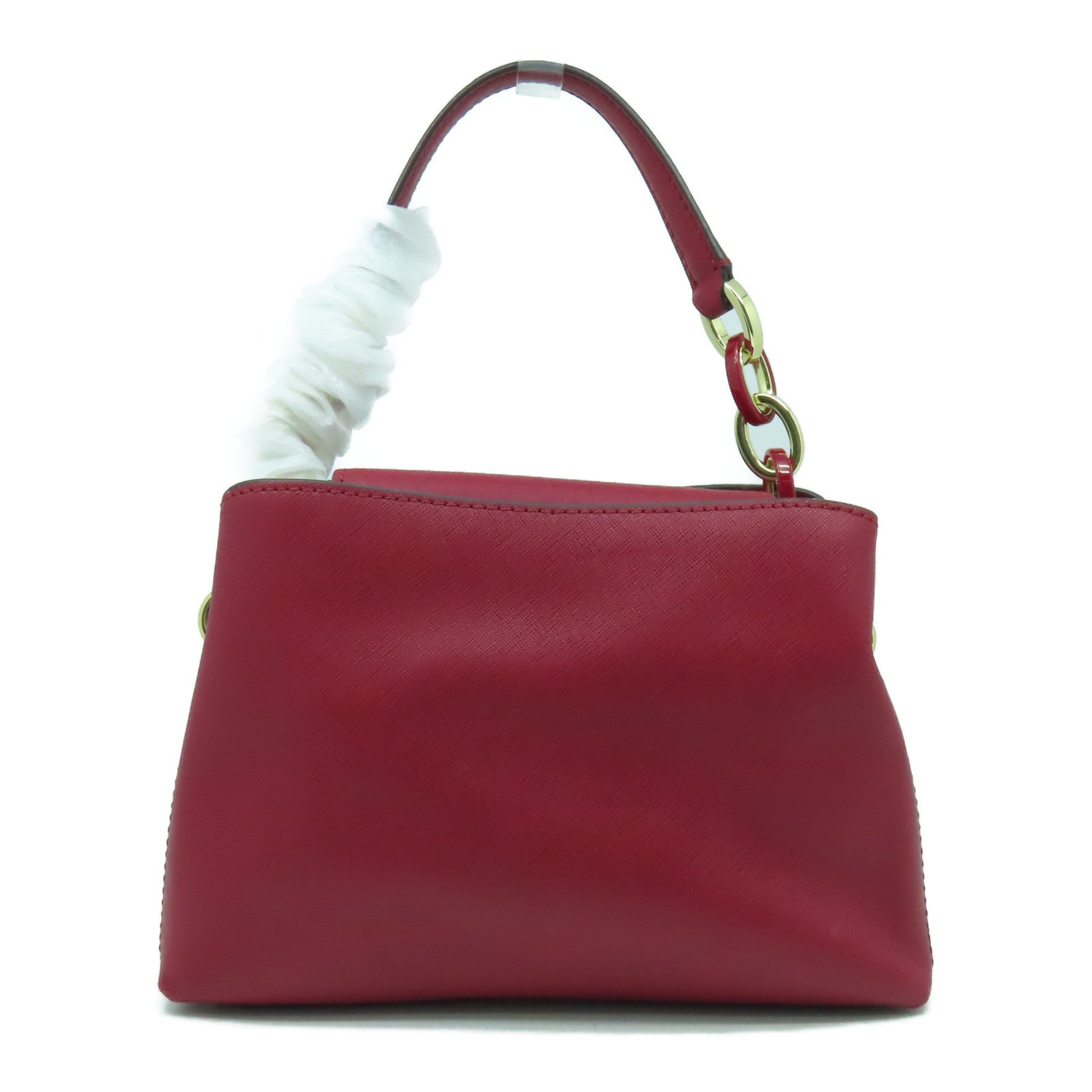 Michael Kors 【激減優惠】牛皮皮革2 Way Shoulder Bag金扣手挽肩背兩用袋紅色