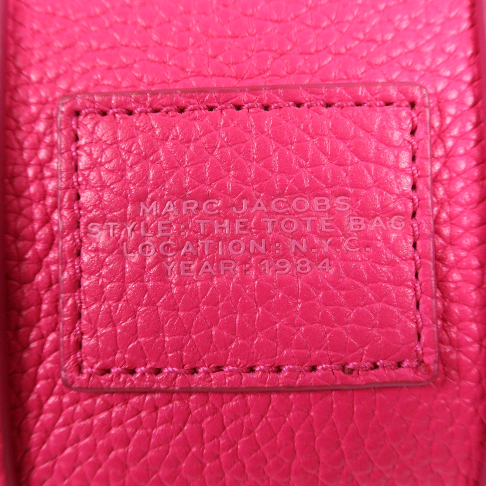 MARC JACOBS 牛皮皮革2 Way Shoulder銀扣手挽肩背兩用袋