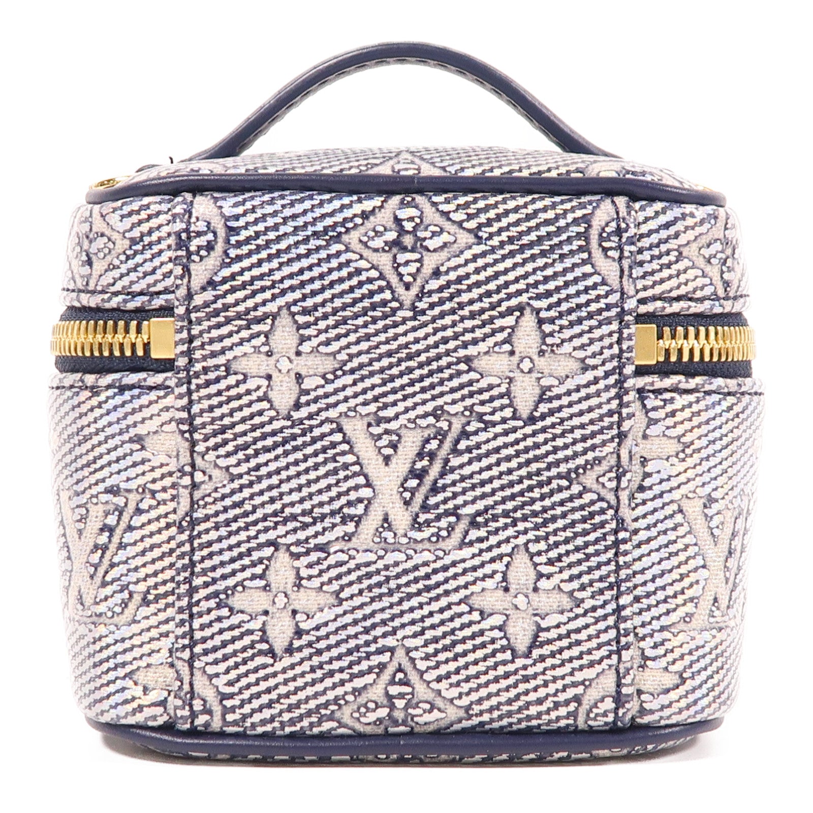 LOUIS VUITTON Monogram Coated Micro Vanity金扣手挽肩背兩用袋