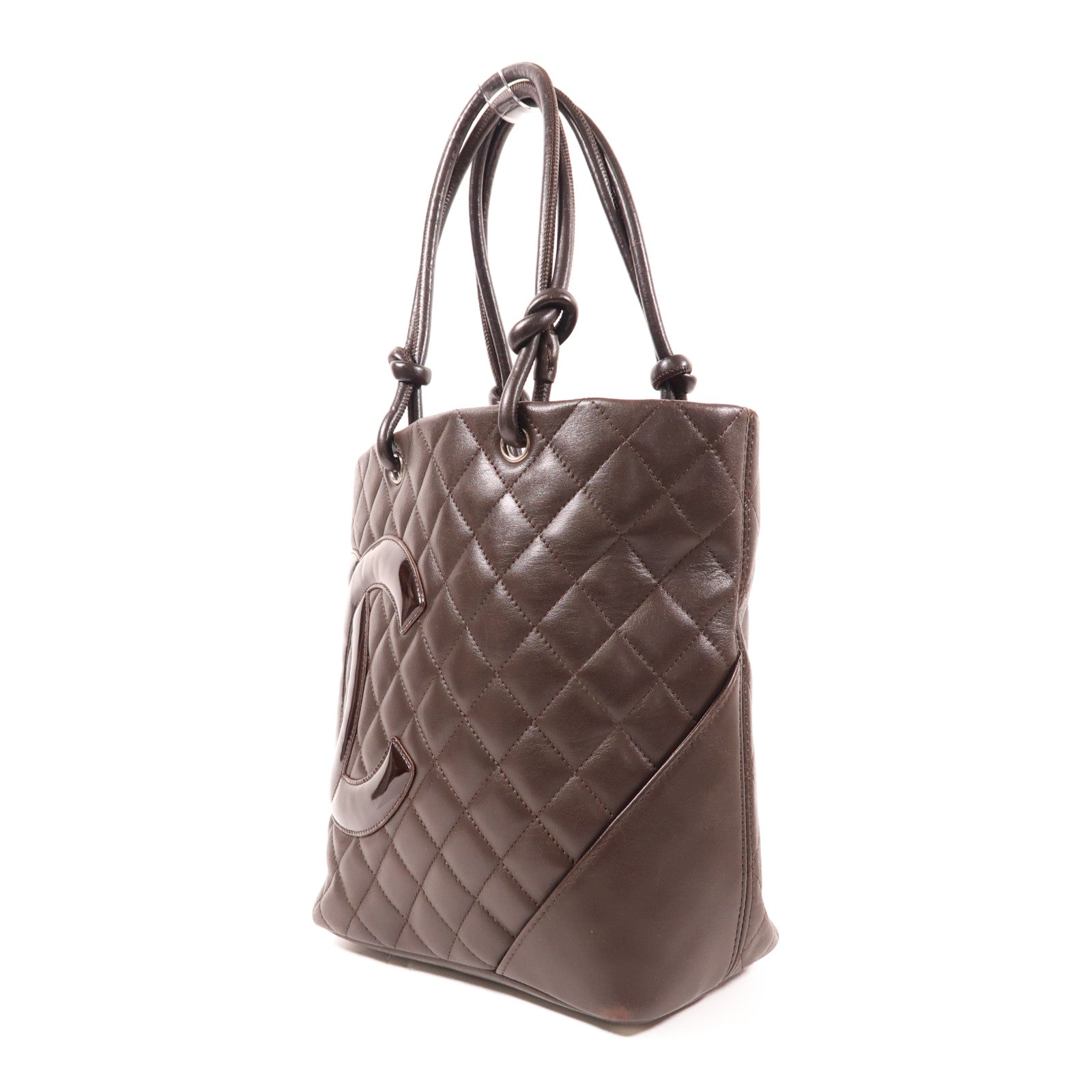 CHANEL 牛皮皮革Cambon Shoulder Bag銀扣肩背袋
