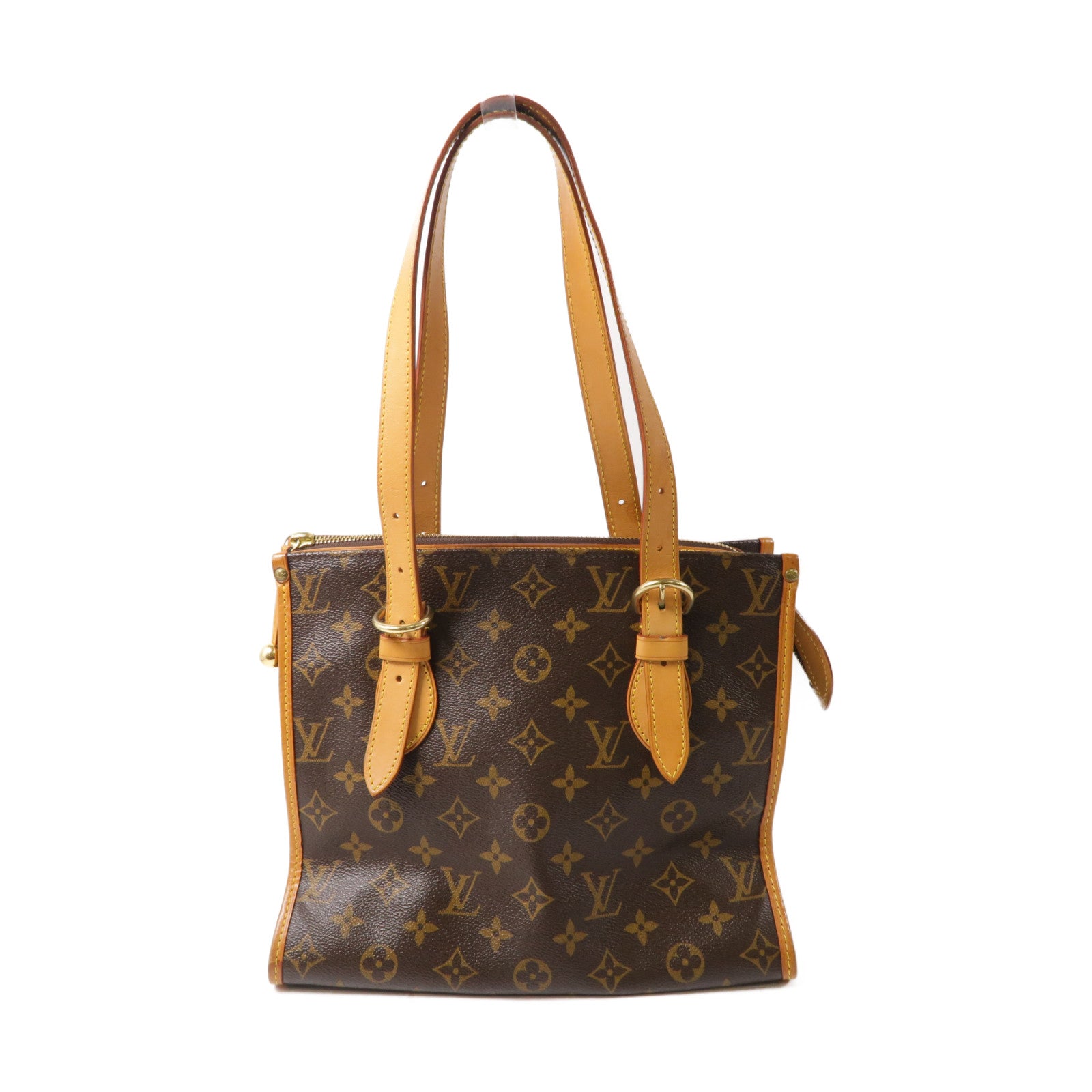 LOUIS VUITTON Monogram Popincourt Haut金扣肩背袋啡色