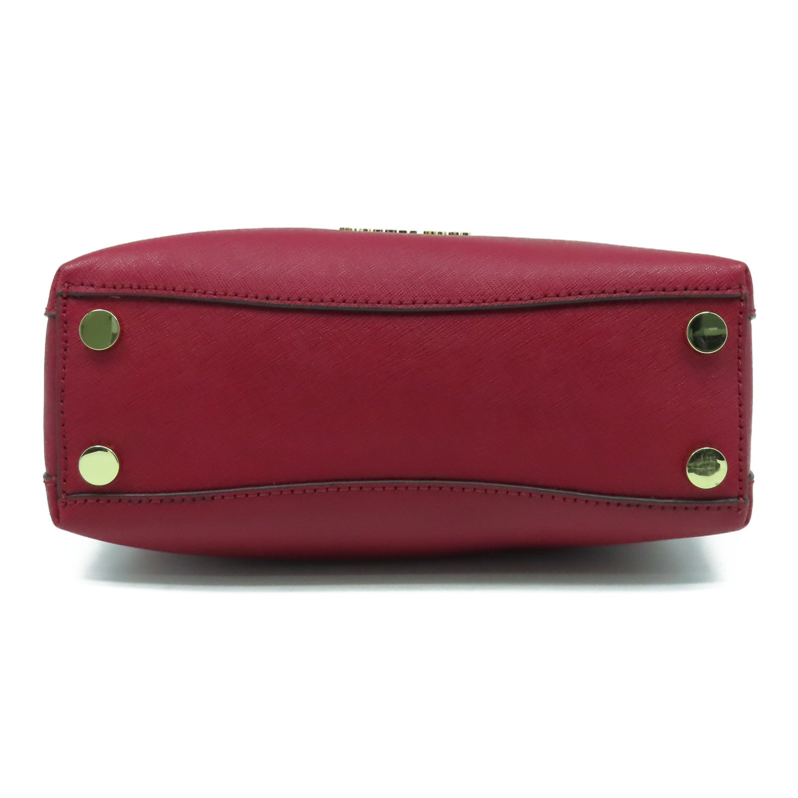 Michael Kors 【激減優惠】牛皮皮革2 Way Shoulder Bag金扣手挽肩背兩用袋紅色