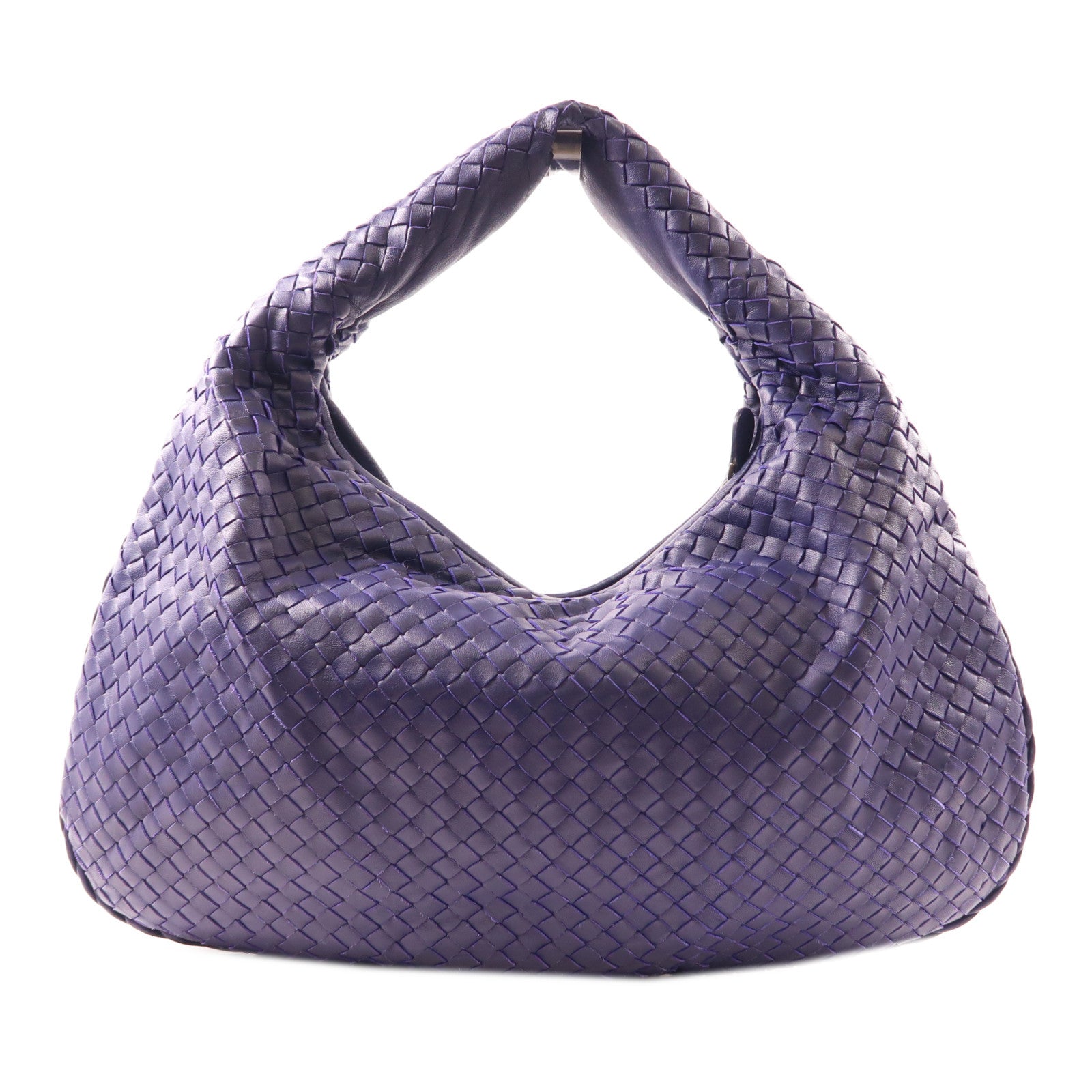 BOTTEGA VENETA 織紋皮革Shoulder Bag肩背袋紫色