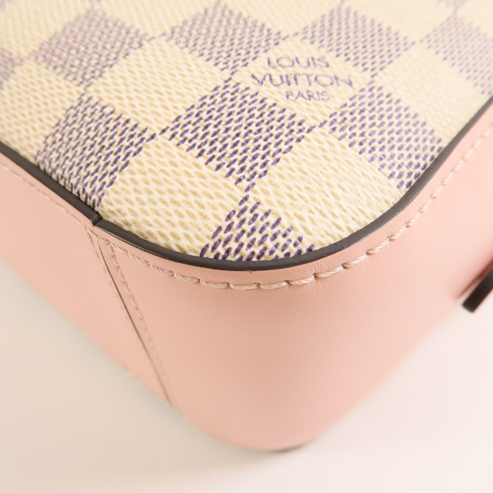 LOUIS VUITTON 【激減優惠】Damier Azur Saintaonge金扣肩背袋