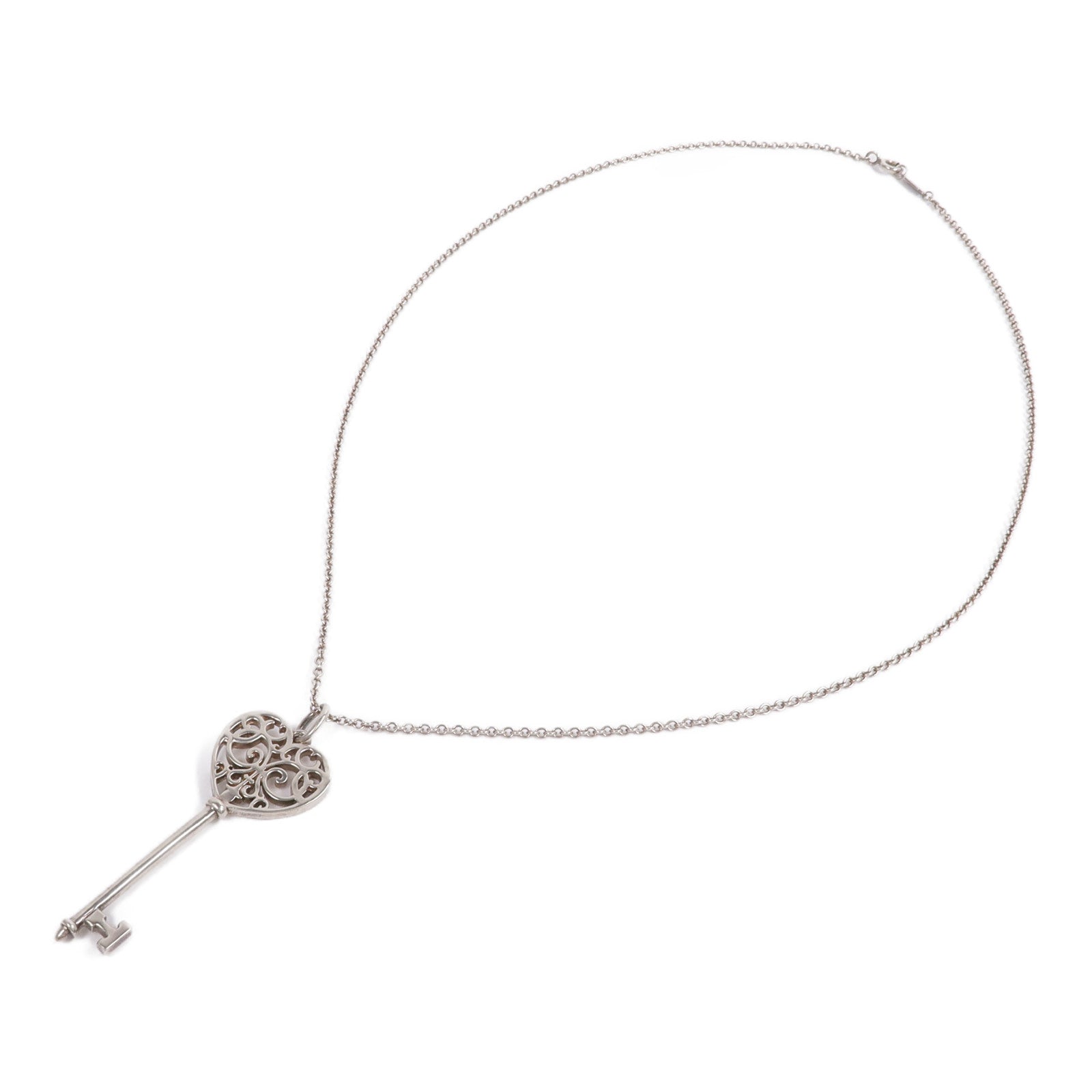 TIFFANY＆CO 925純銀Enchant Heart Key項鍊