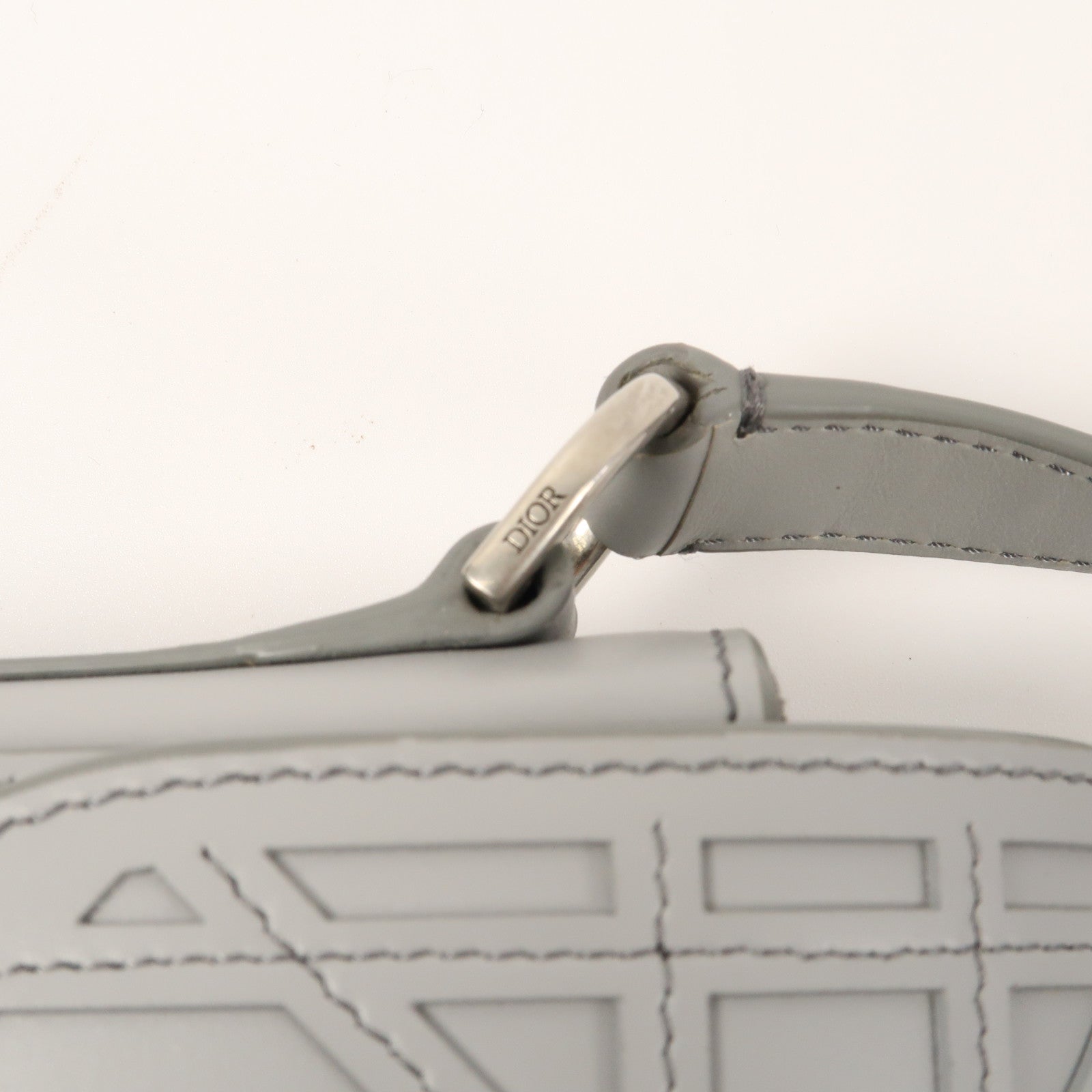 Dior 牛皮皮革Shoulder Bag銀扣肩背袋