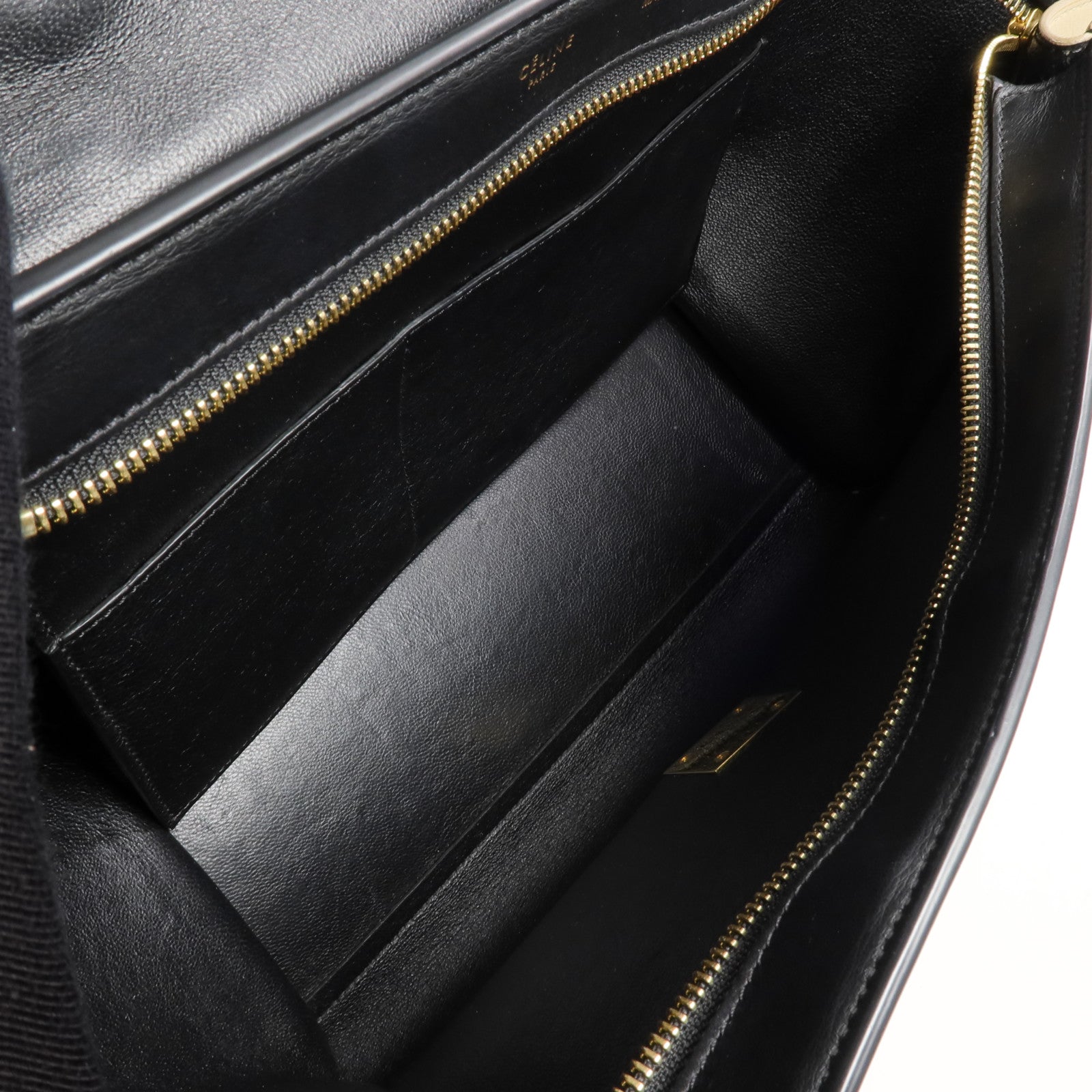 CELINE 牛皮皮革Trapeze金扣手挽肩背兩用袋