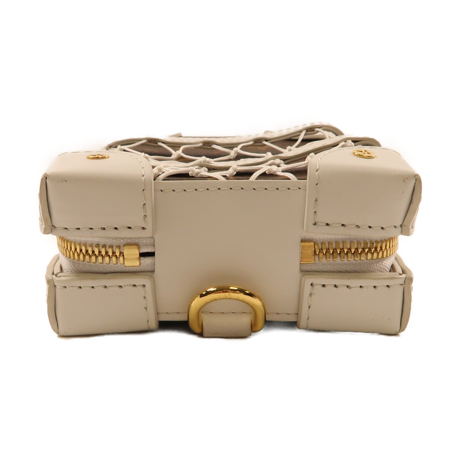 LOUIS VUITTON 【激減優惠】Monogram/皮革LV X NBA Soft Trunk金扣肩背袋啡色/白色